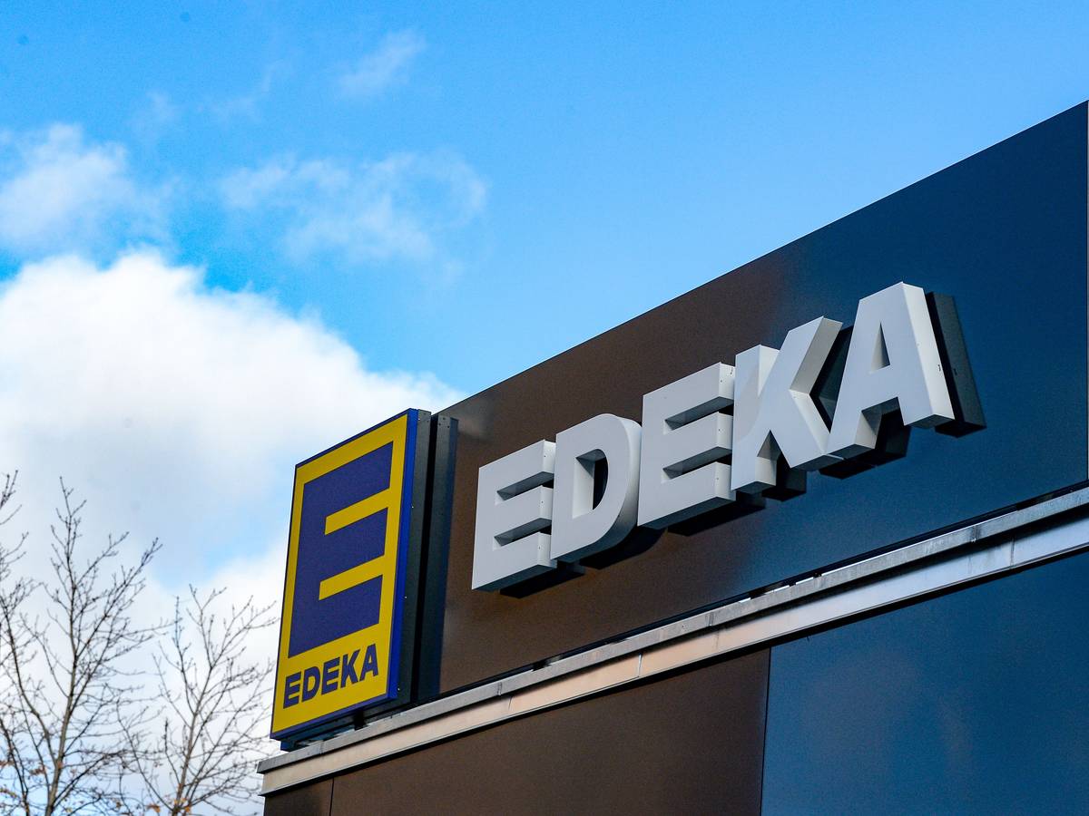 Das Logo vom Einzelhändler Edeka.