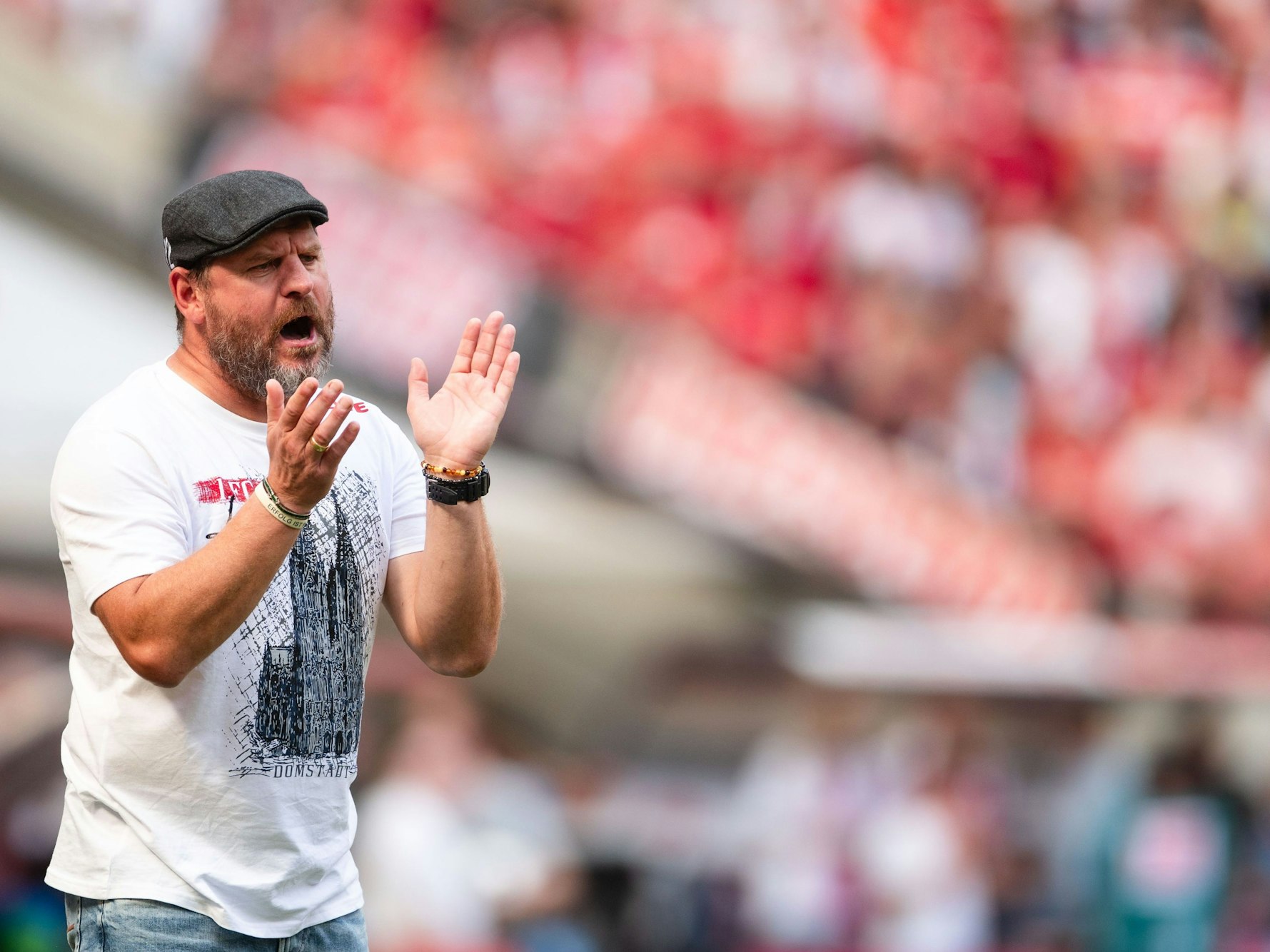 Steffen Baumgart bei der Niederlage gegen Wolfsburg.