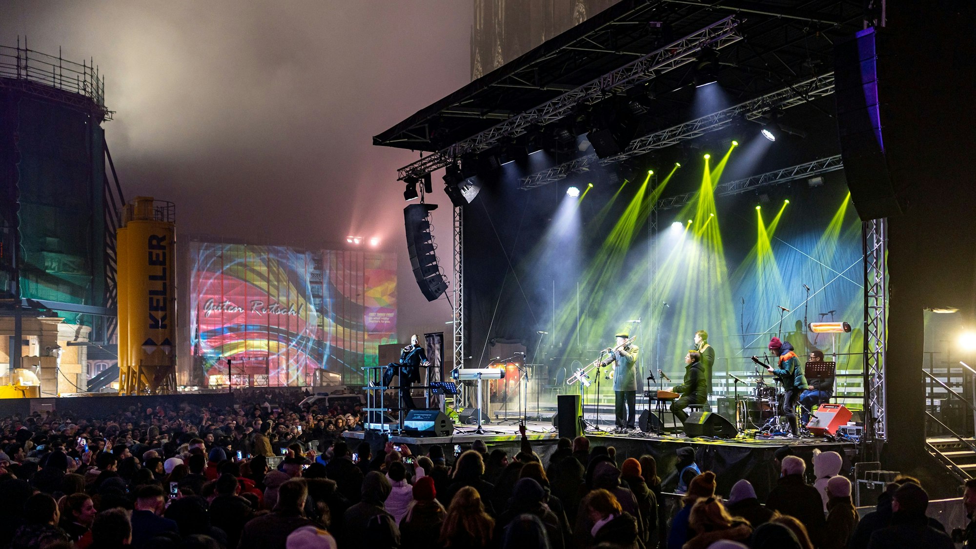Bühnenprogramm zu Silvester 2019 am Kölner Dom