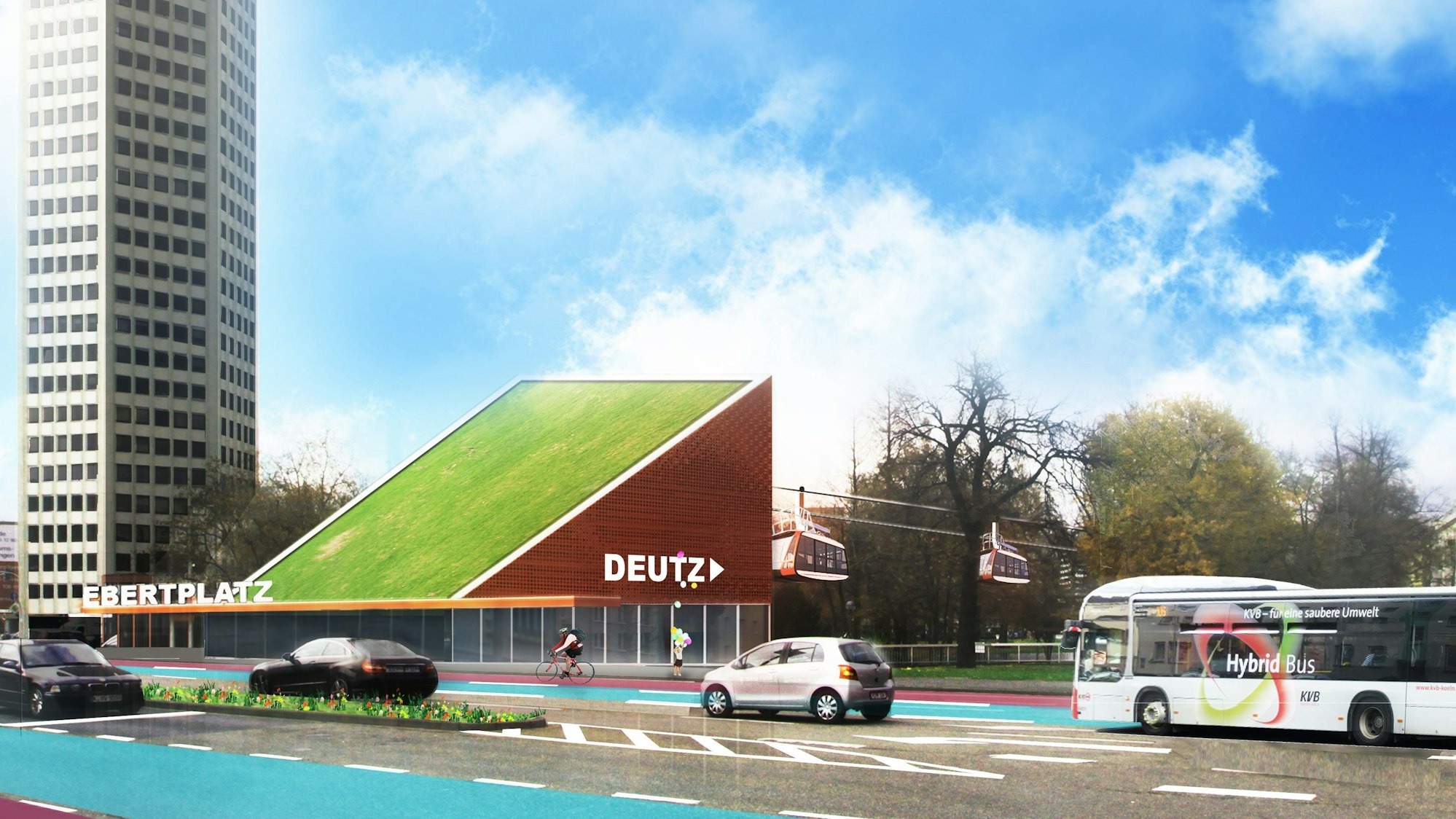 Entwurf zur Rheinpendel-Bahn