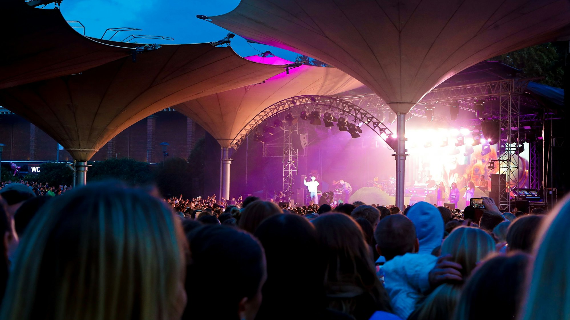 Konzert von Cro im Kölner Tanzbrunnen.