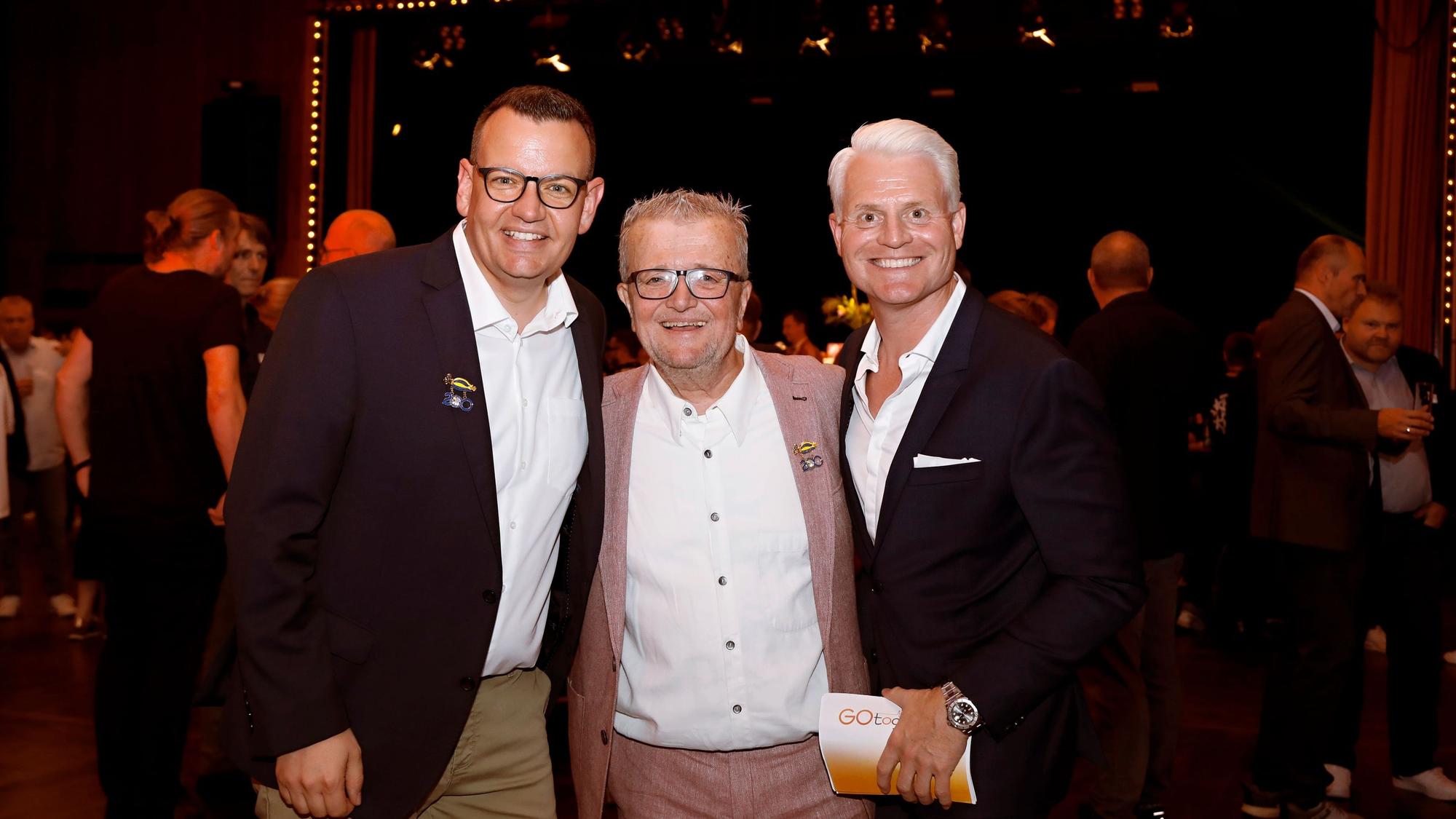 Die Geschäftsführer von Go Martin Zylka, Horst Müller und Guido Cantz.