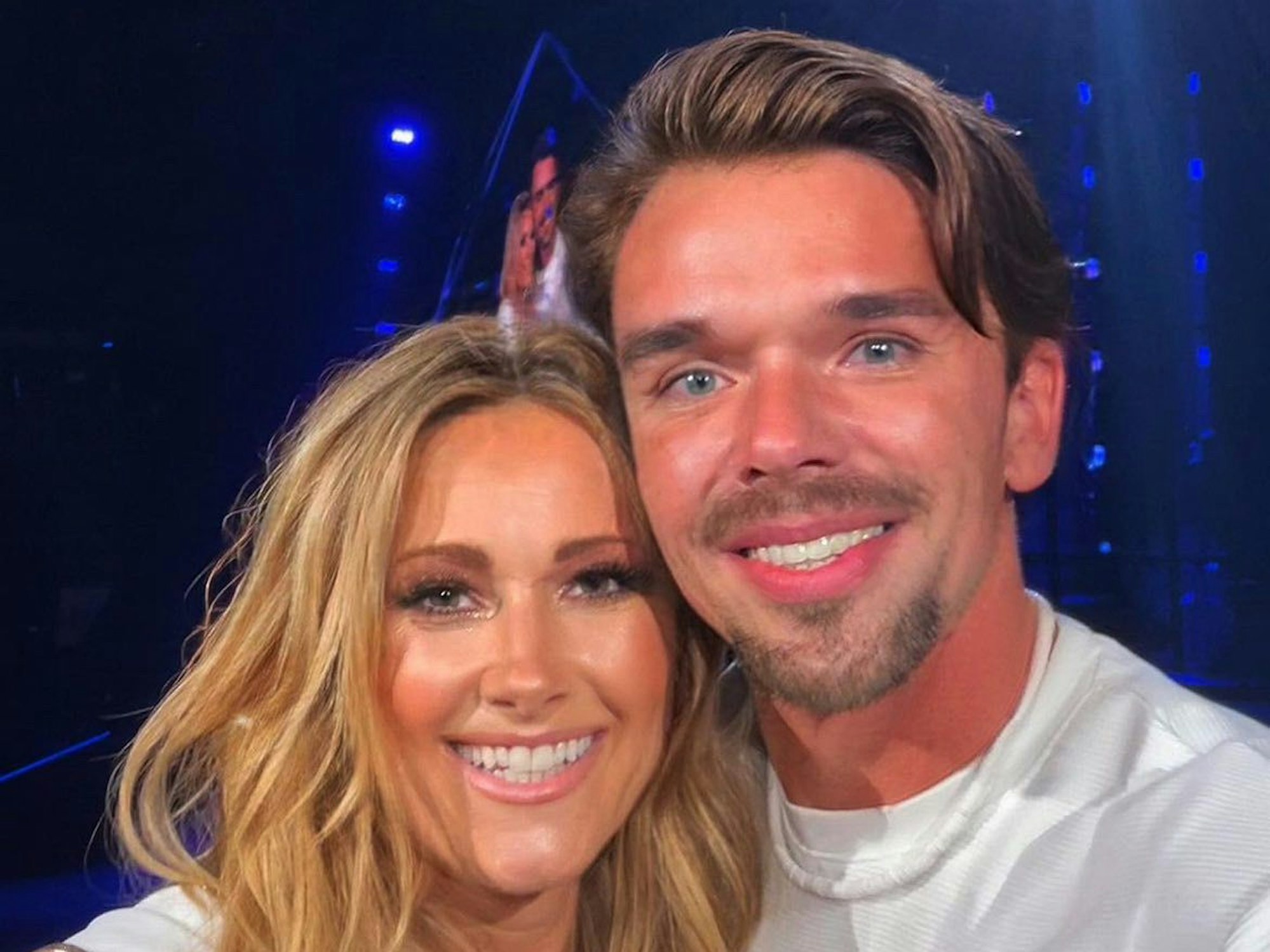 Bartosz Dabrowski und Helene Fischer auf einem Selfie.