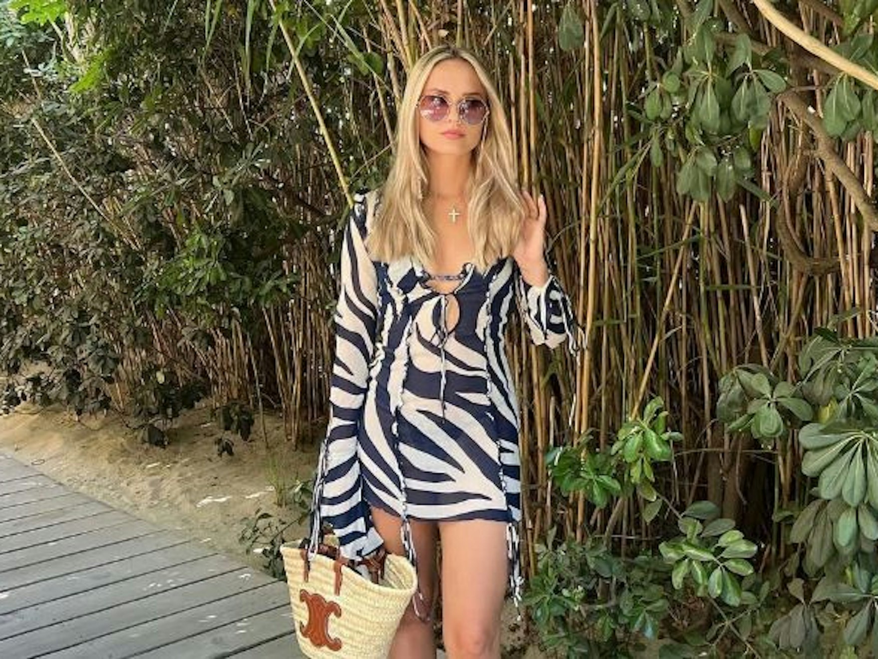 Davina Geiss posiert.