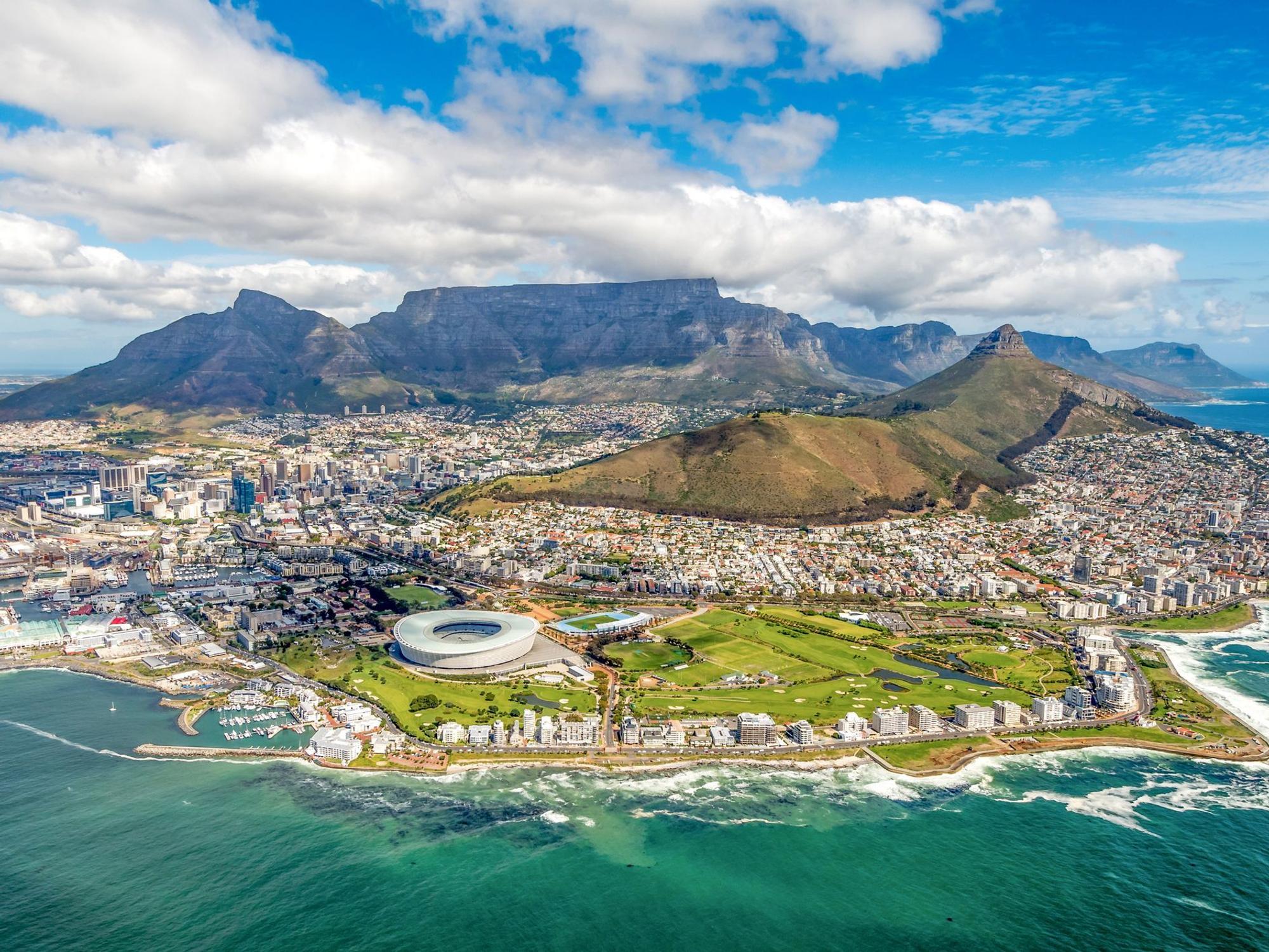 Blick auf Kapstadt, Südafrika.