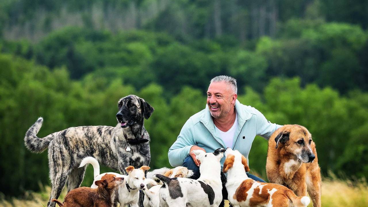 Andreas Ohligschläger. Das Foto stammt aus seinem Buch „Seelenpartner Hund“ (GU 24 Euro), erschienen am 4. September 2023.