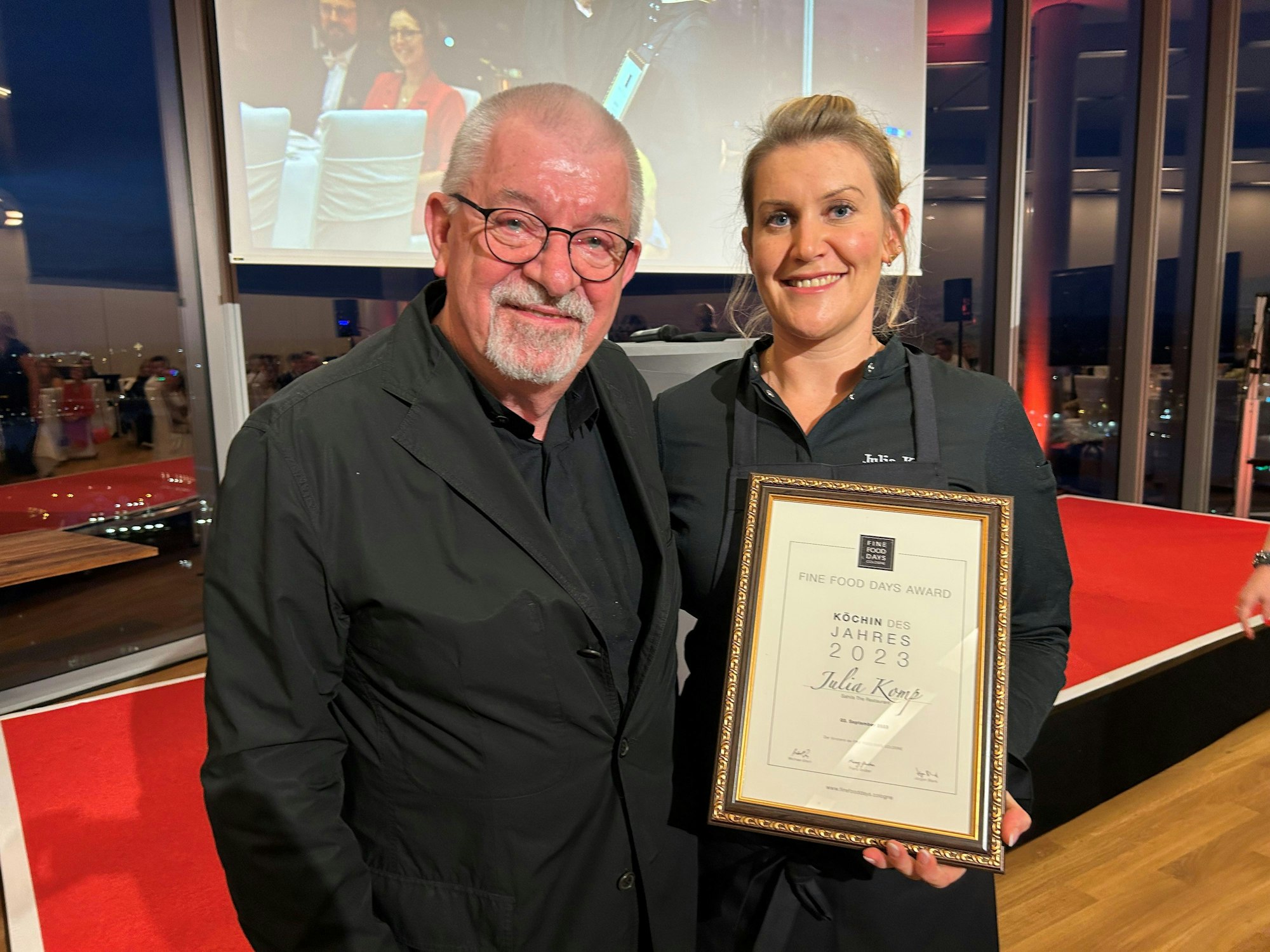 Rainer-Maria Halbedel und Julia Komp bei den Fine Food Days.