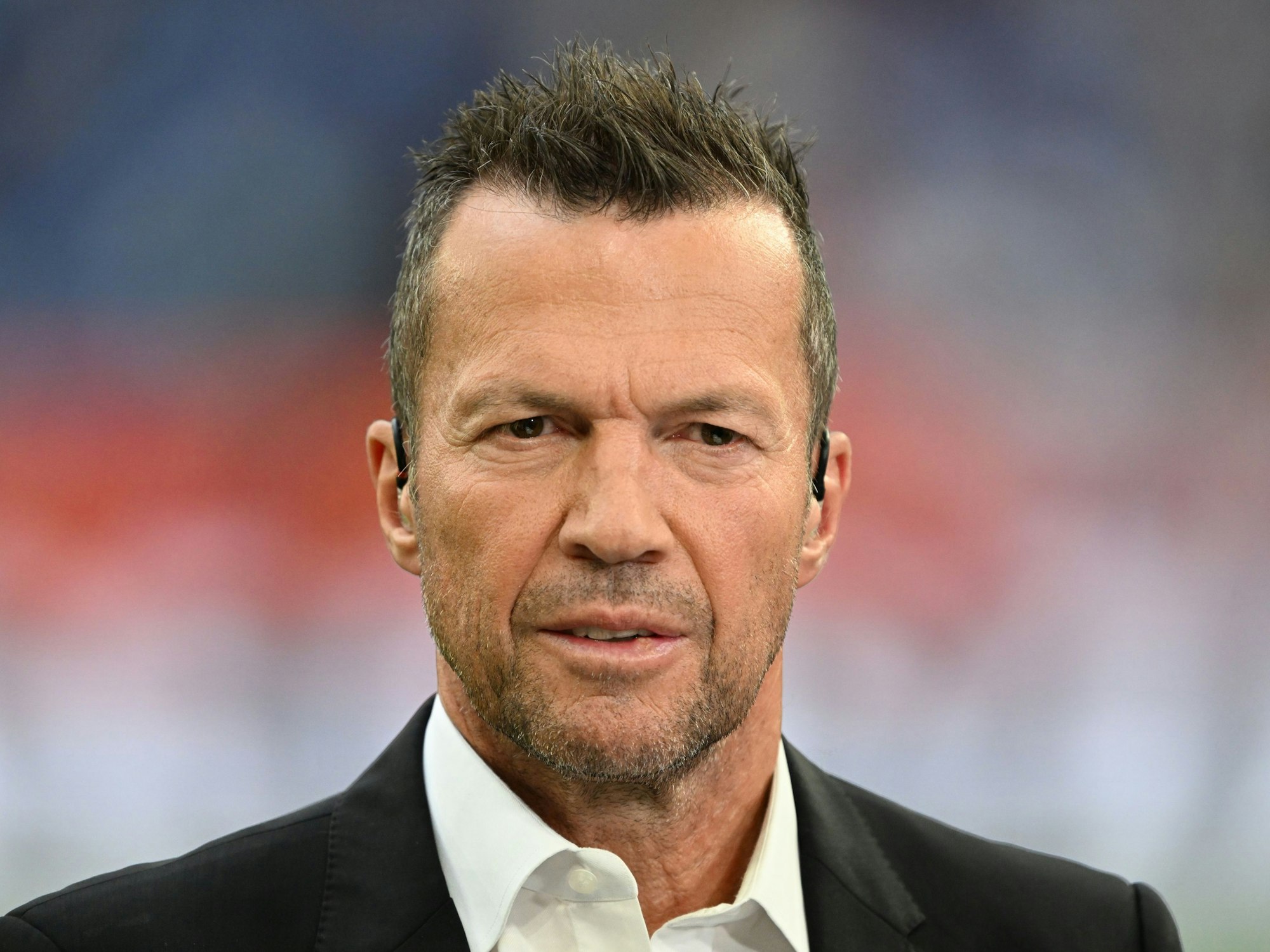 Lothar Matthäus' Gesicht in Großaufnahme.