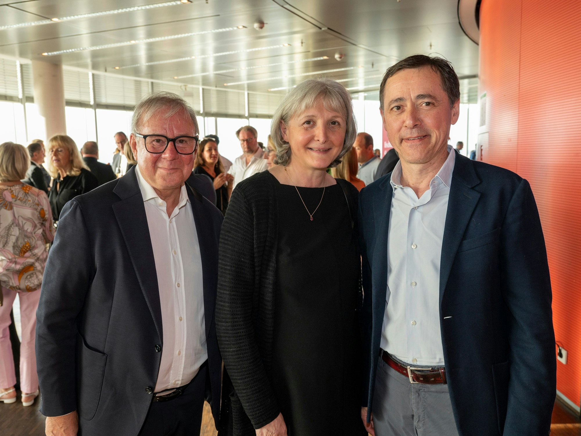 Das Ehepaar Moissonnier und Joachim Krol bei der Abschluss-Gala der Fine Food Days.