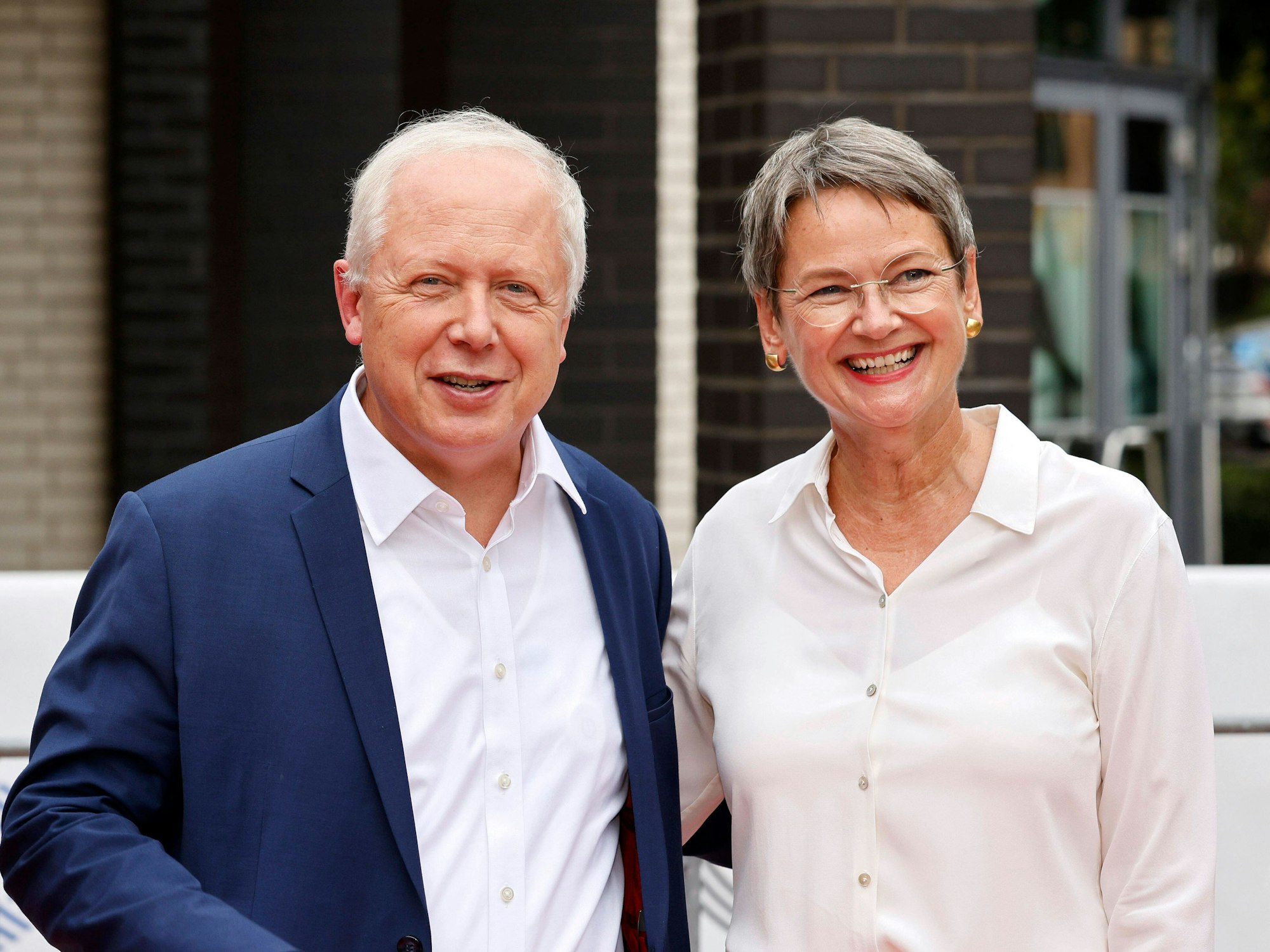 WDR-Intendant Tom Buhrow mit Frauke Gerlach, Direktorin des Grimme-Instituts.