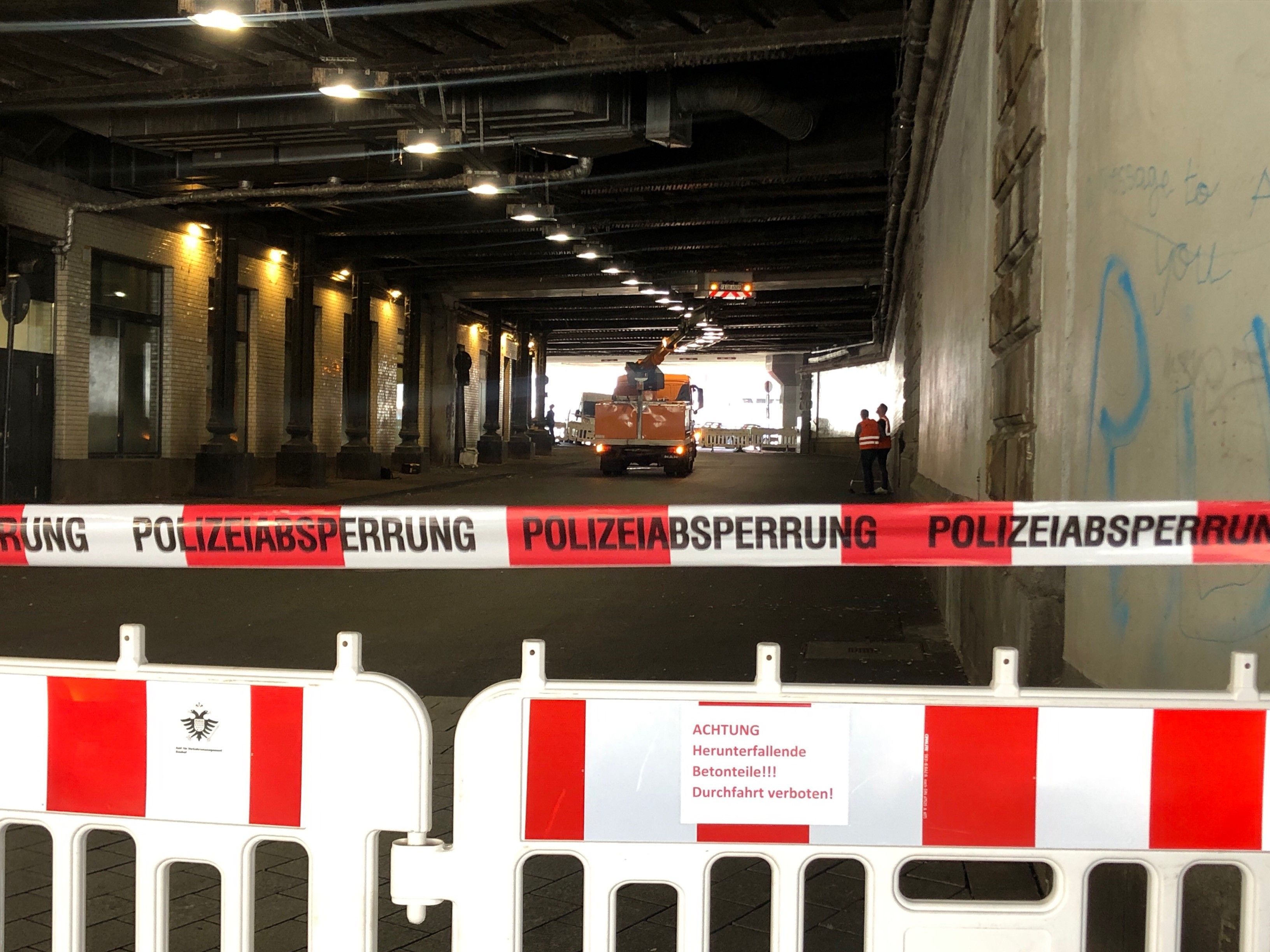 Der Tunnel Johannisstraße unter dem Kölner Hauptbahnhof.