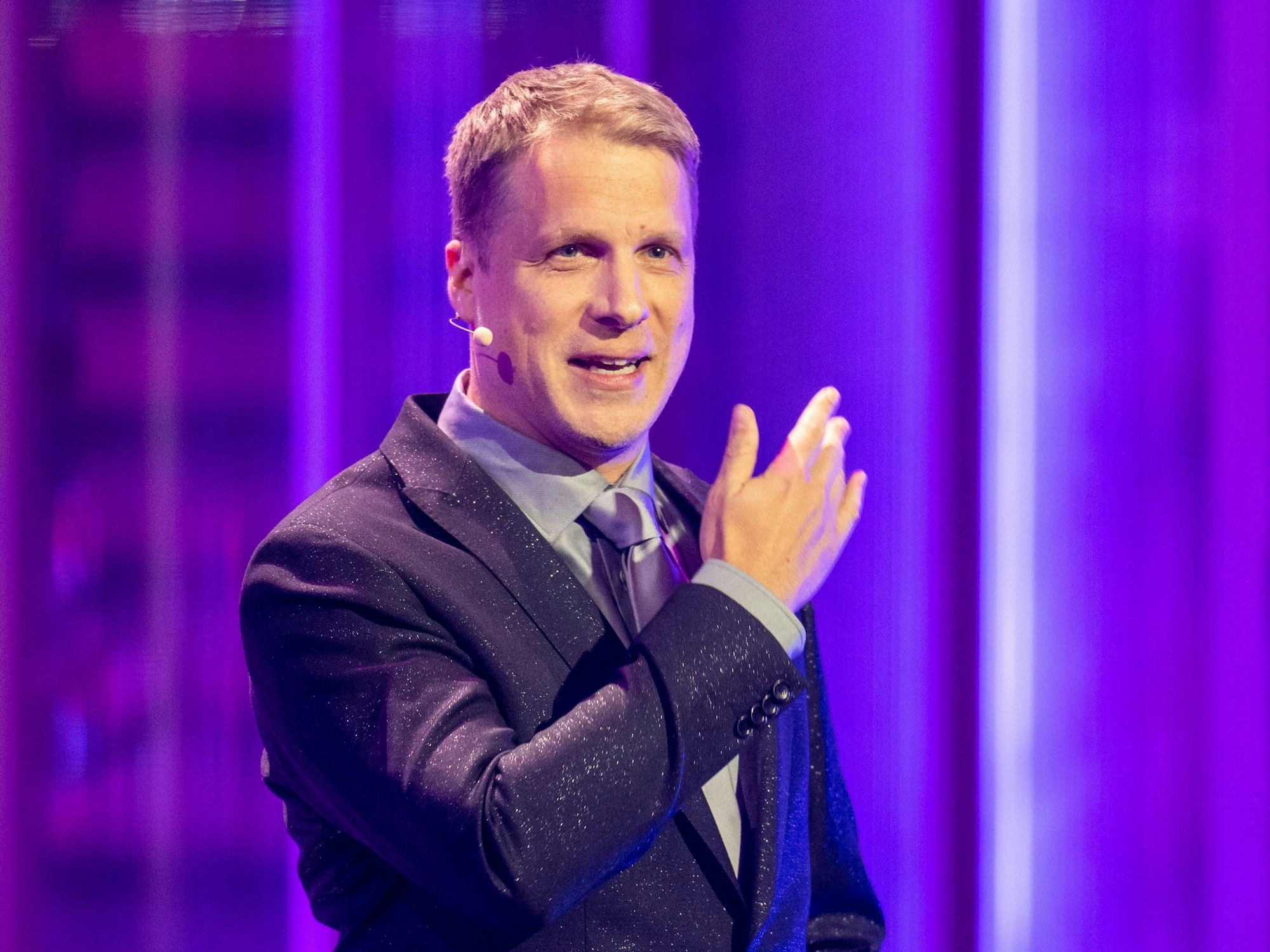 Comedian Oliver Pocher steht bei der Aufzeichnung des «Quatsch Comedy Clubs» auf der Bühne.