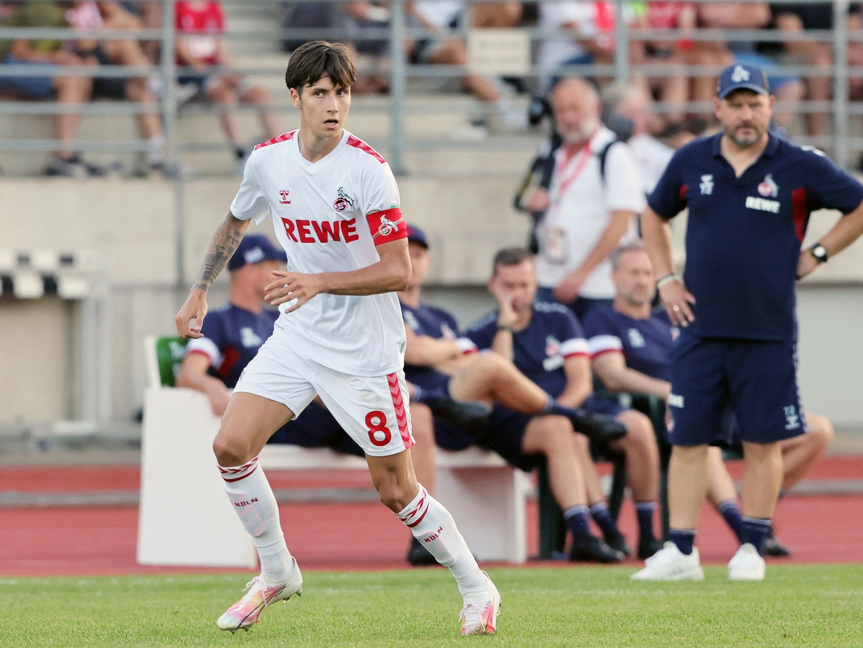 FC-Youngster Denis Huseinbasic durfte beim Testspiel gegen Bergisch Gladbach am 6. September zwischenzeitlich die Kapitäns-Binde tragen.