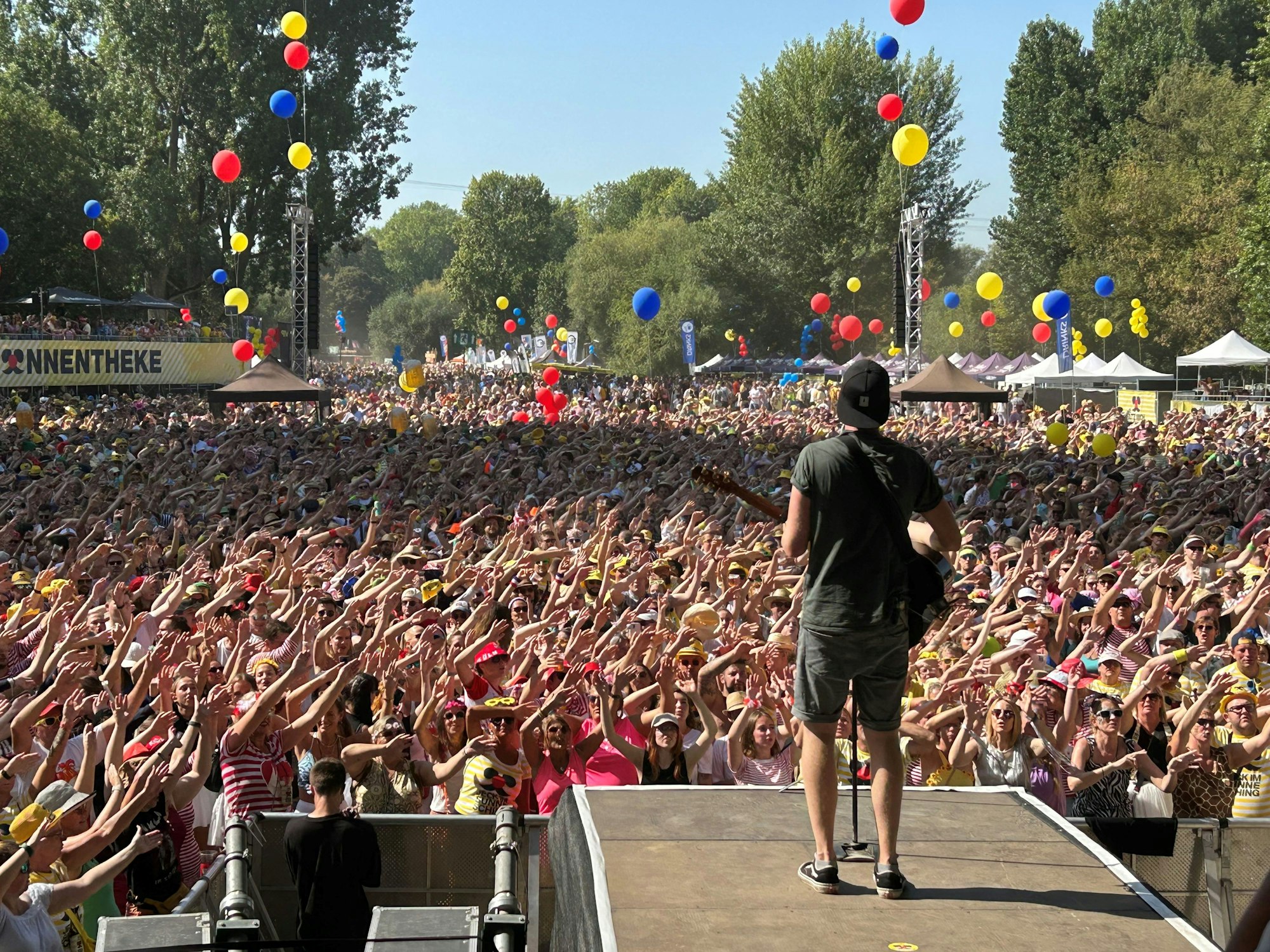 Miljö beim Auftritt bei „Jeck im Sunnesching“.