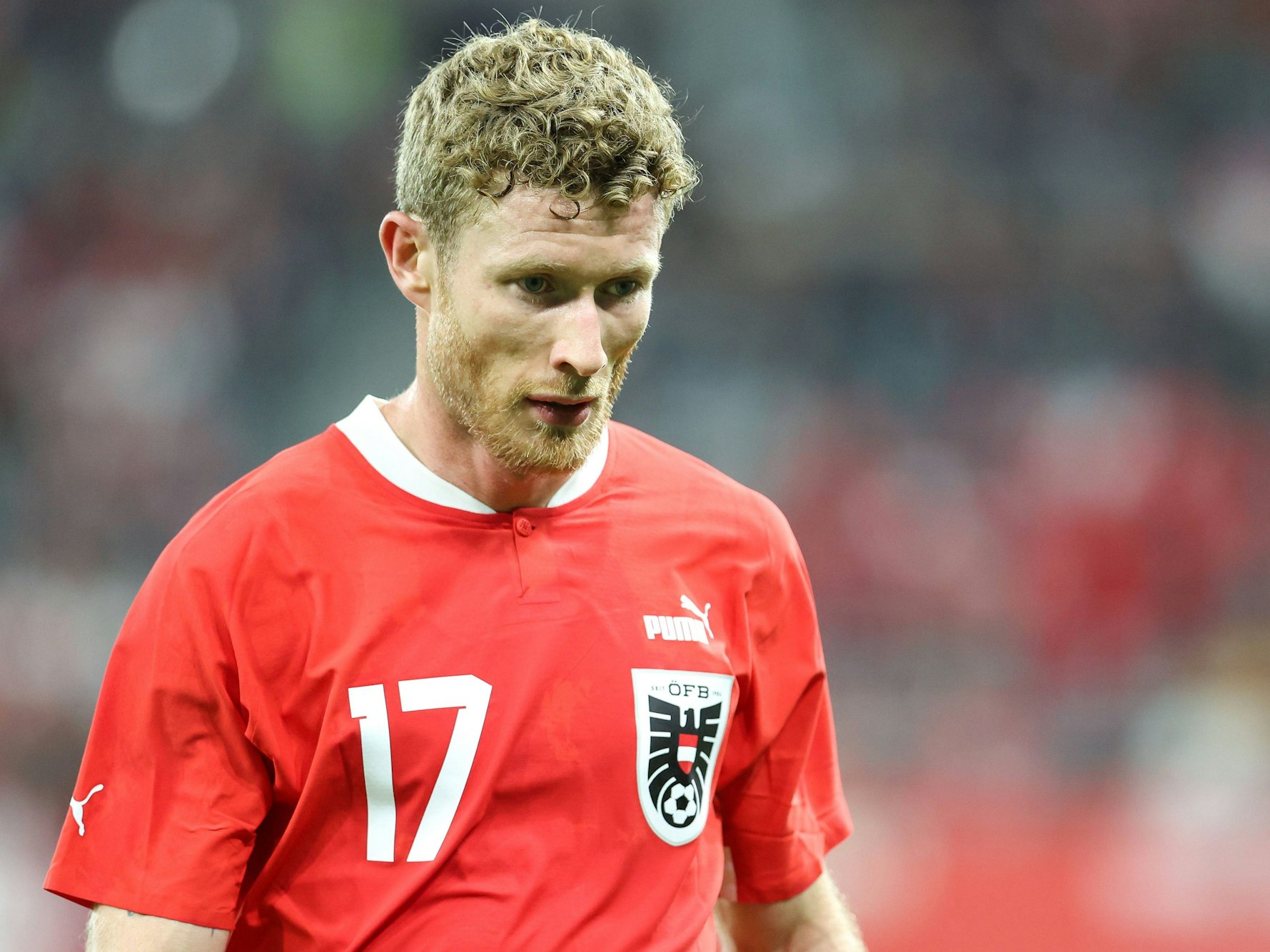 Florian Kainz im Länderspiel von Österreich gegen die Republik Moldau.