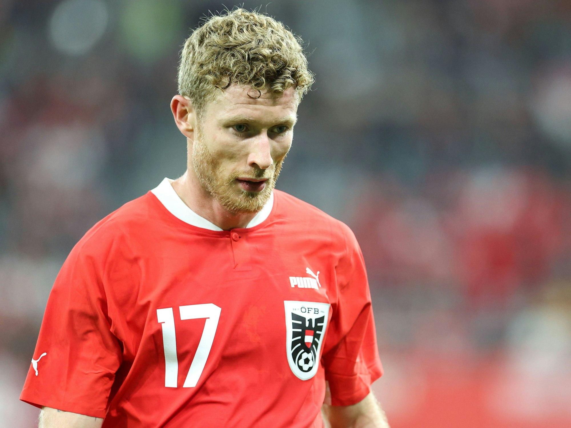 Florian Kainz im Länderspiel von Österreich gegen die Republik Moldau.