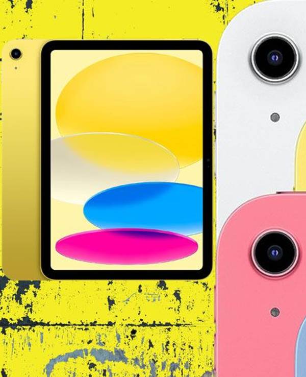 Auf dem Bild ist das iPad Generation 10 in gelb zu sehen.