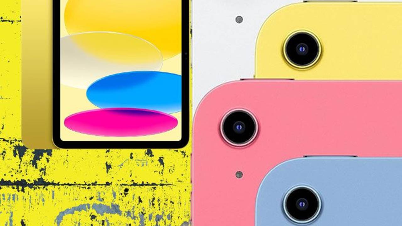 Auf dem Bild ist das iPad Generation 10 in gelb zu sehen.