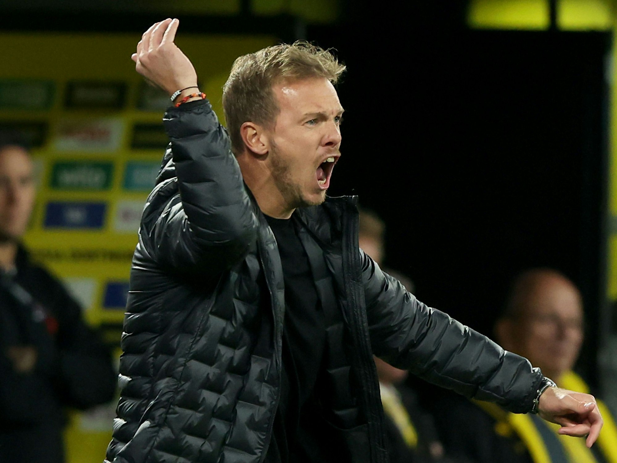 Julian Nagelsmann brüllt.