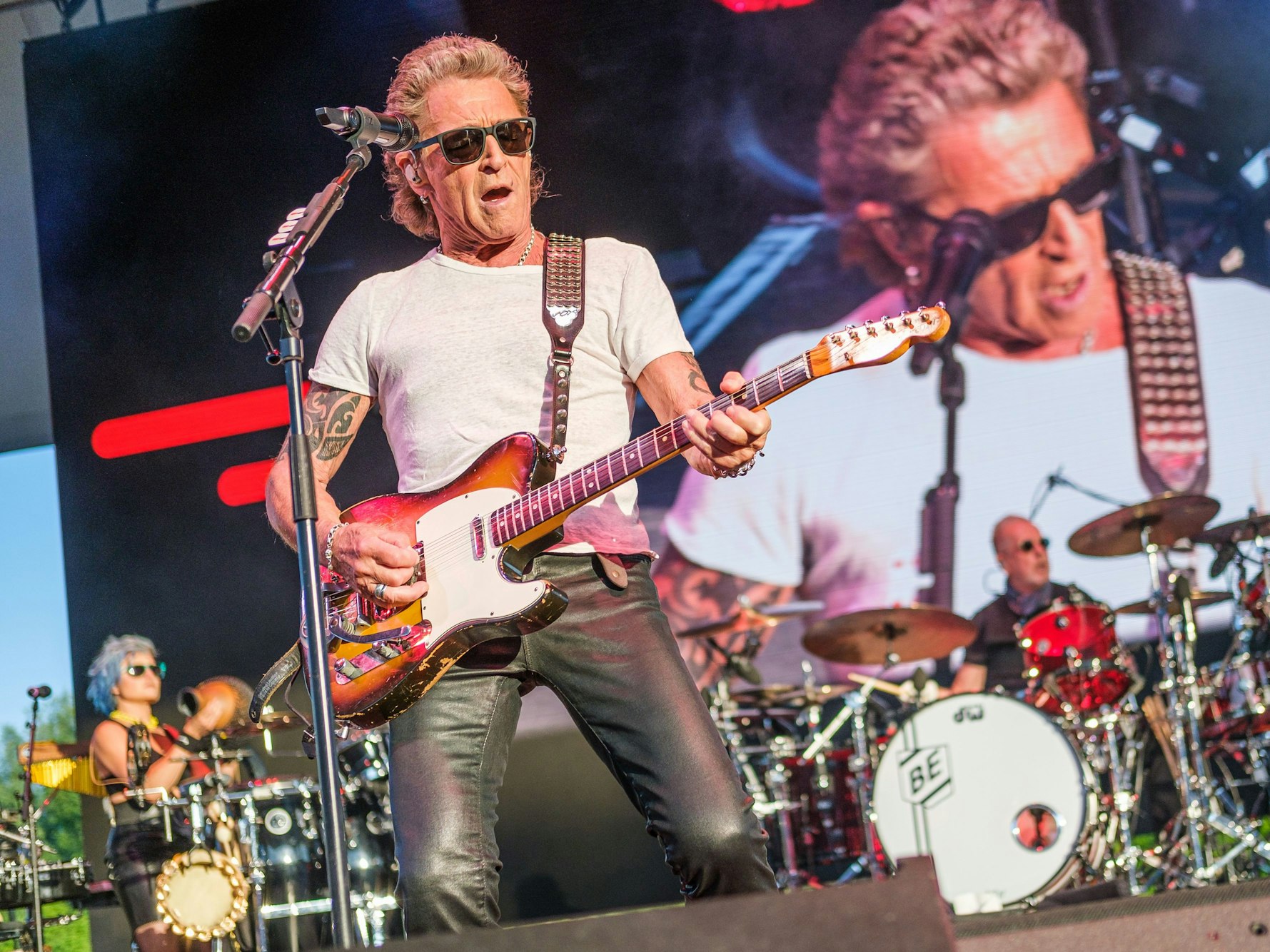 Peter Maffay & Band auf der Bühne.