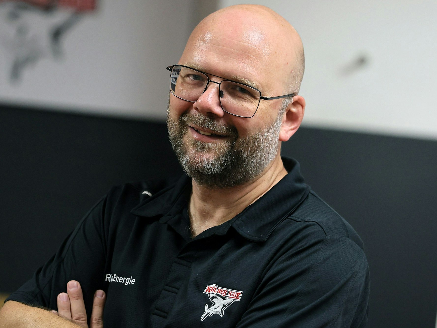 Pressekonferenz zum Saisonstart: Philipp Walter von den Kölner Haien.