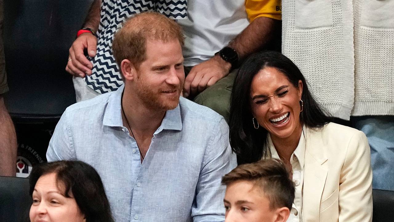 Wirken entspannt: Prinz Harry und seine Meghan am 15. September bei den Invictus Games in Düsseldorf.