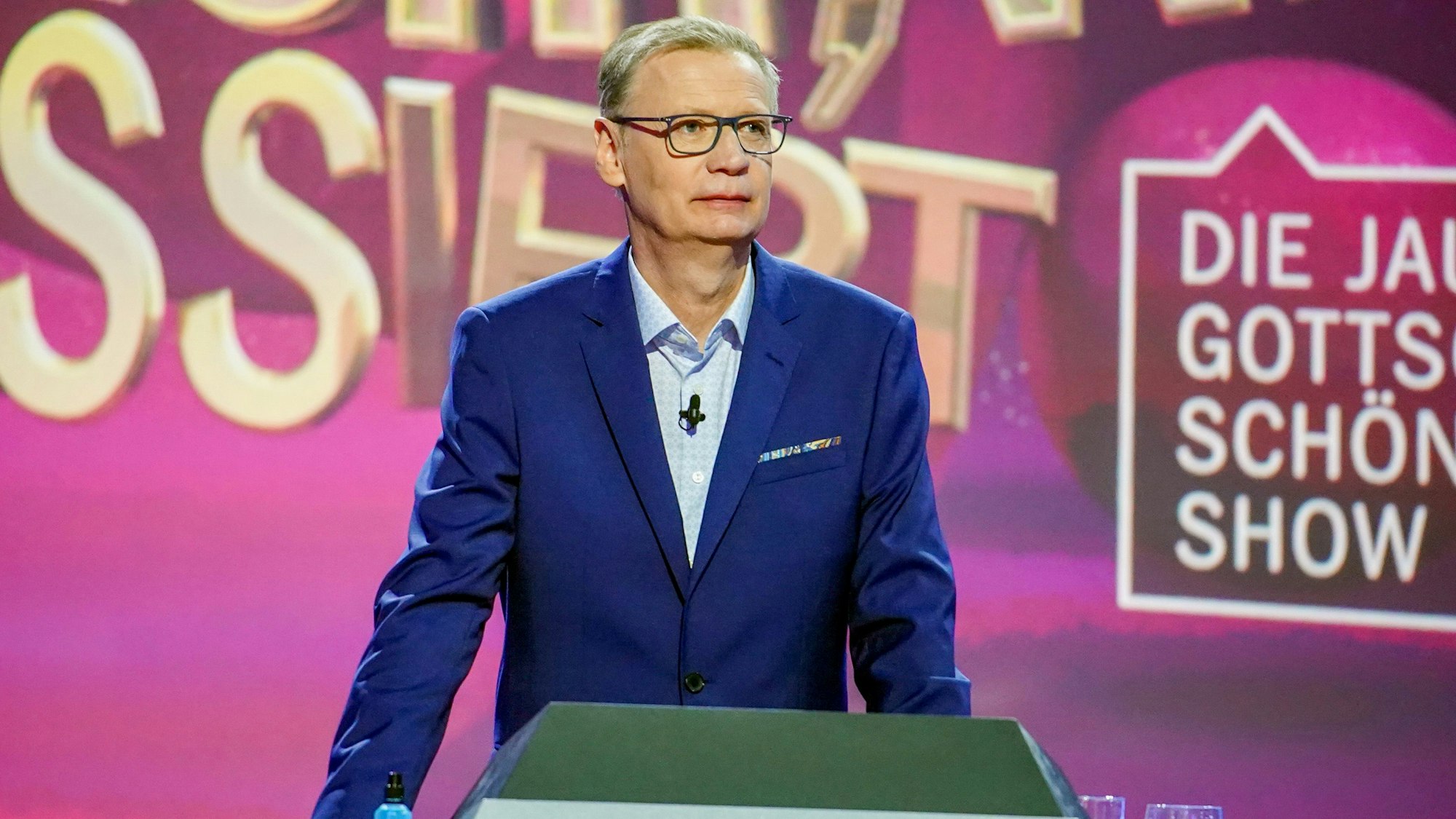 Günther Jauch in der RTL-Show „Denn sie wissen nicht, was passiert“.