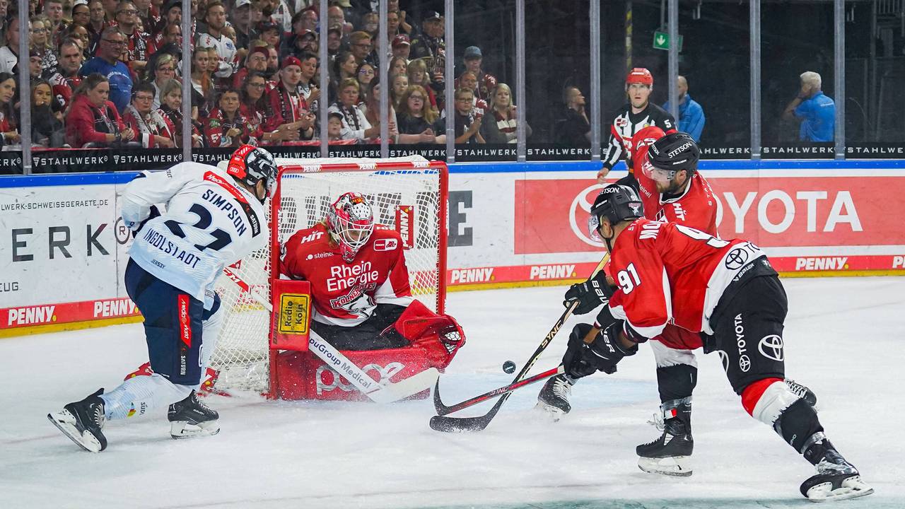 Eishockey in der DEL: Kölner Haie gegen ERC Ingolstadt.