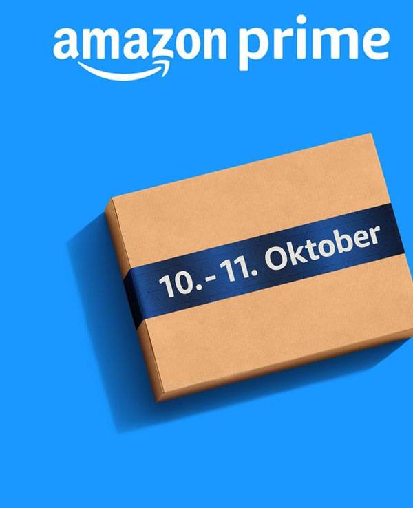 Prime Deal Day Logo und Paketbild.