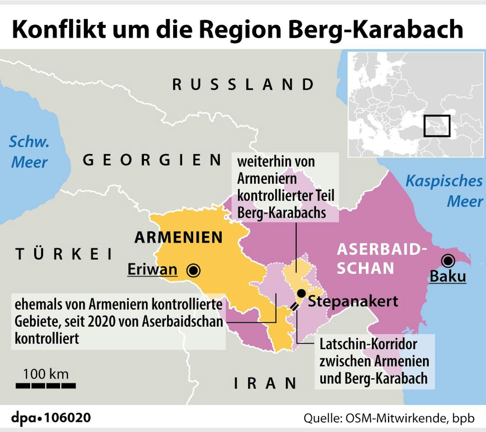 Konflikt um die Region BergkarabachKonflikt um die Region Bergkarabach