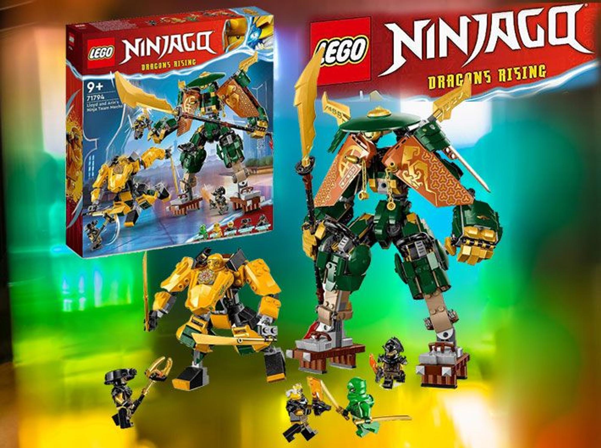 Auf dem Bild ist ein Lego Ninjago Set zu sehen.