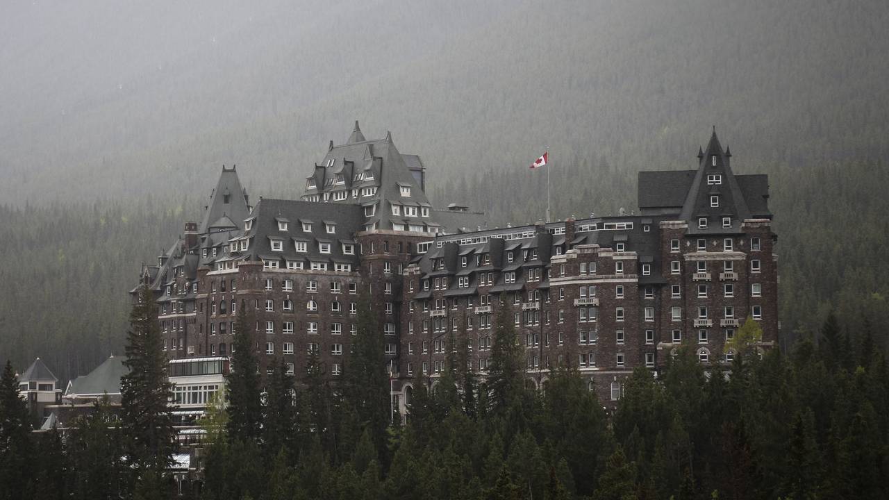 Das Banff Springs Hotel in Alberta, Kanada