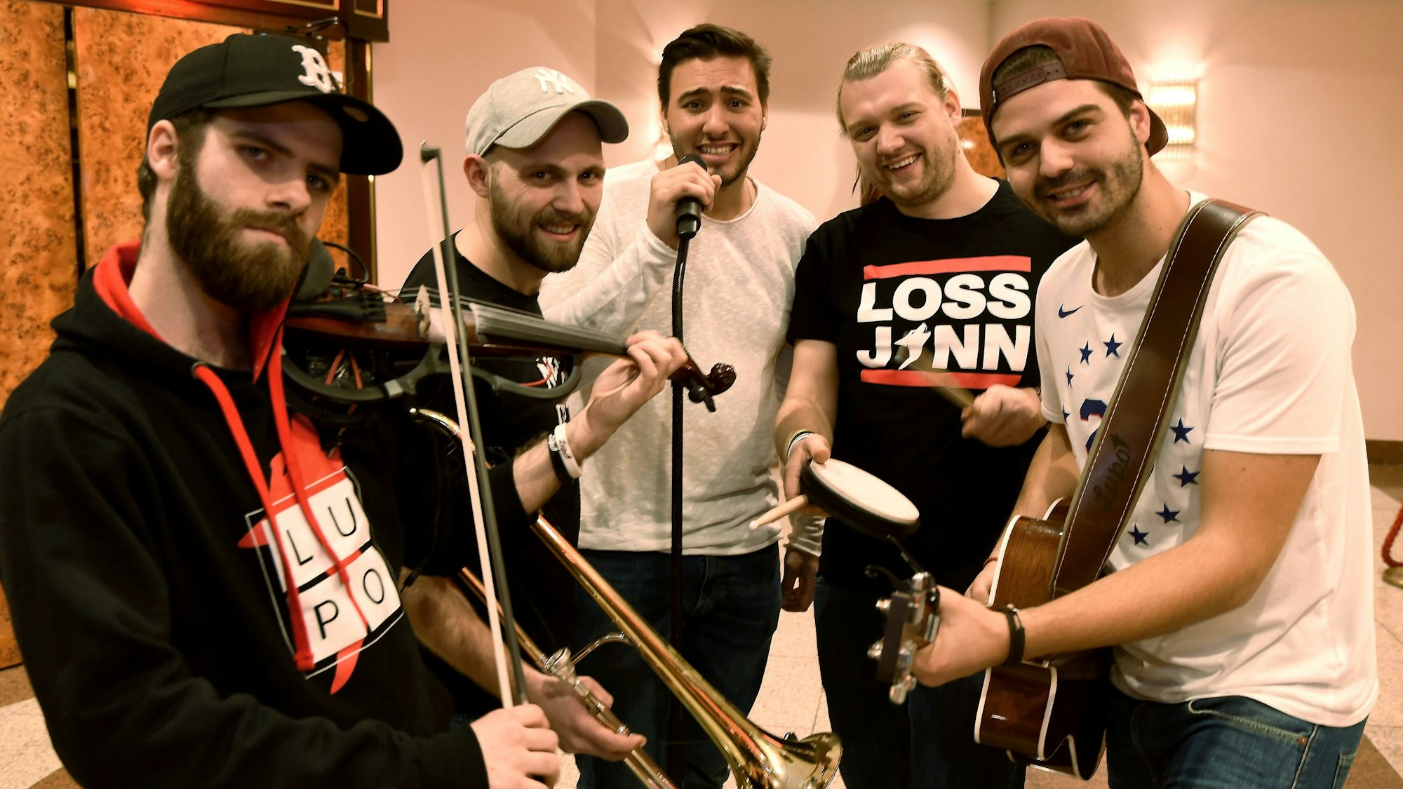Die Band Lupo Backstage