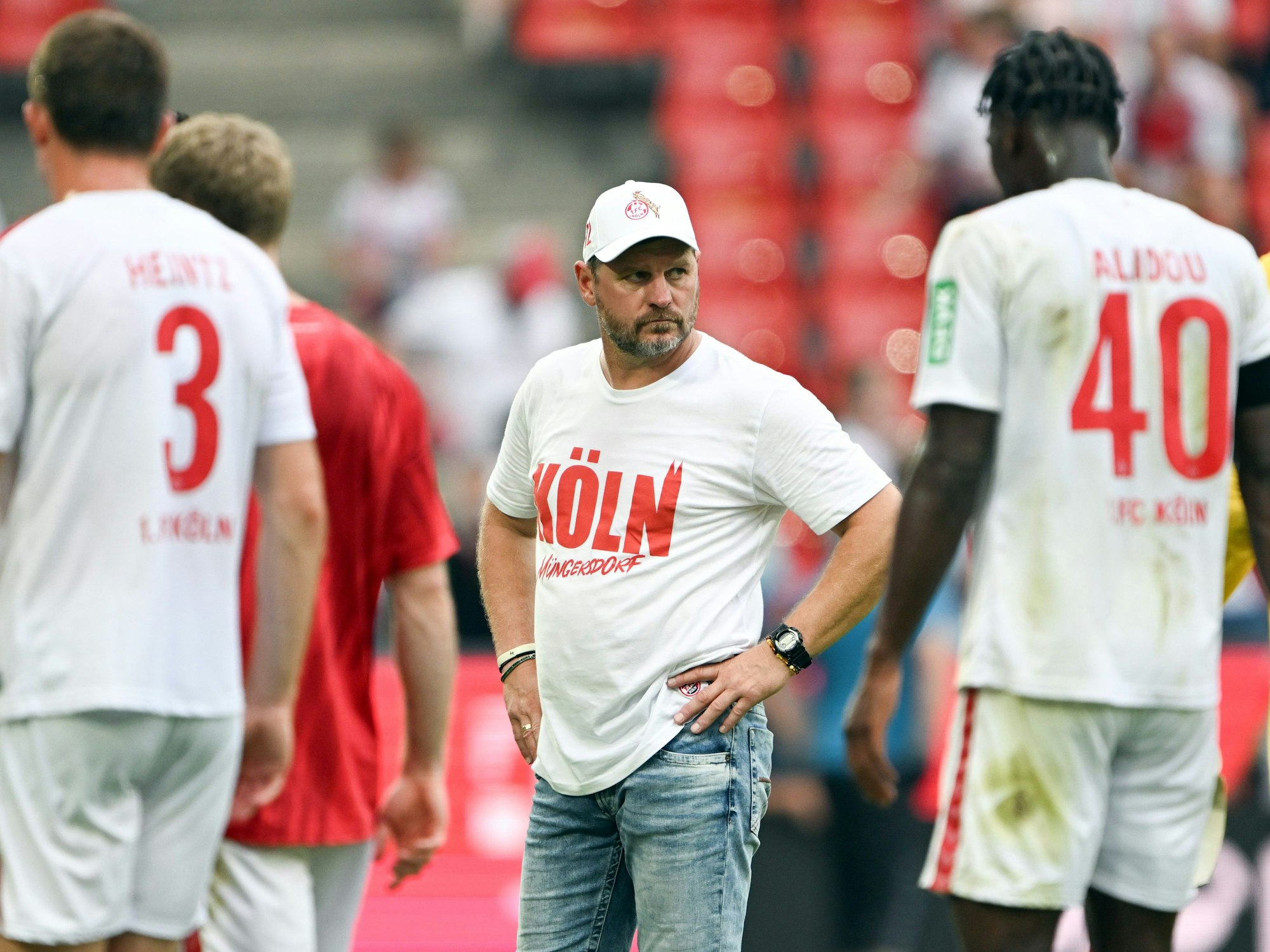 Steffen Baumgart sieht enttäuscht aus nach der Niederlage gegen Hoffenheim.