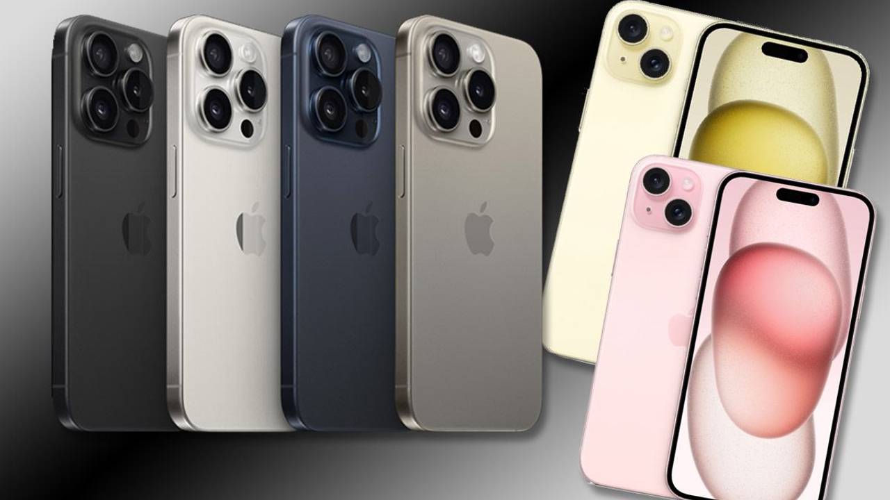 Produktbilder vom Apple iPhone 15 Pro und iPhone 15.