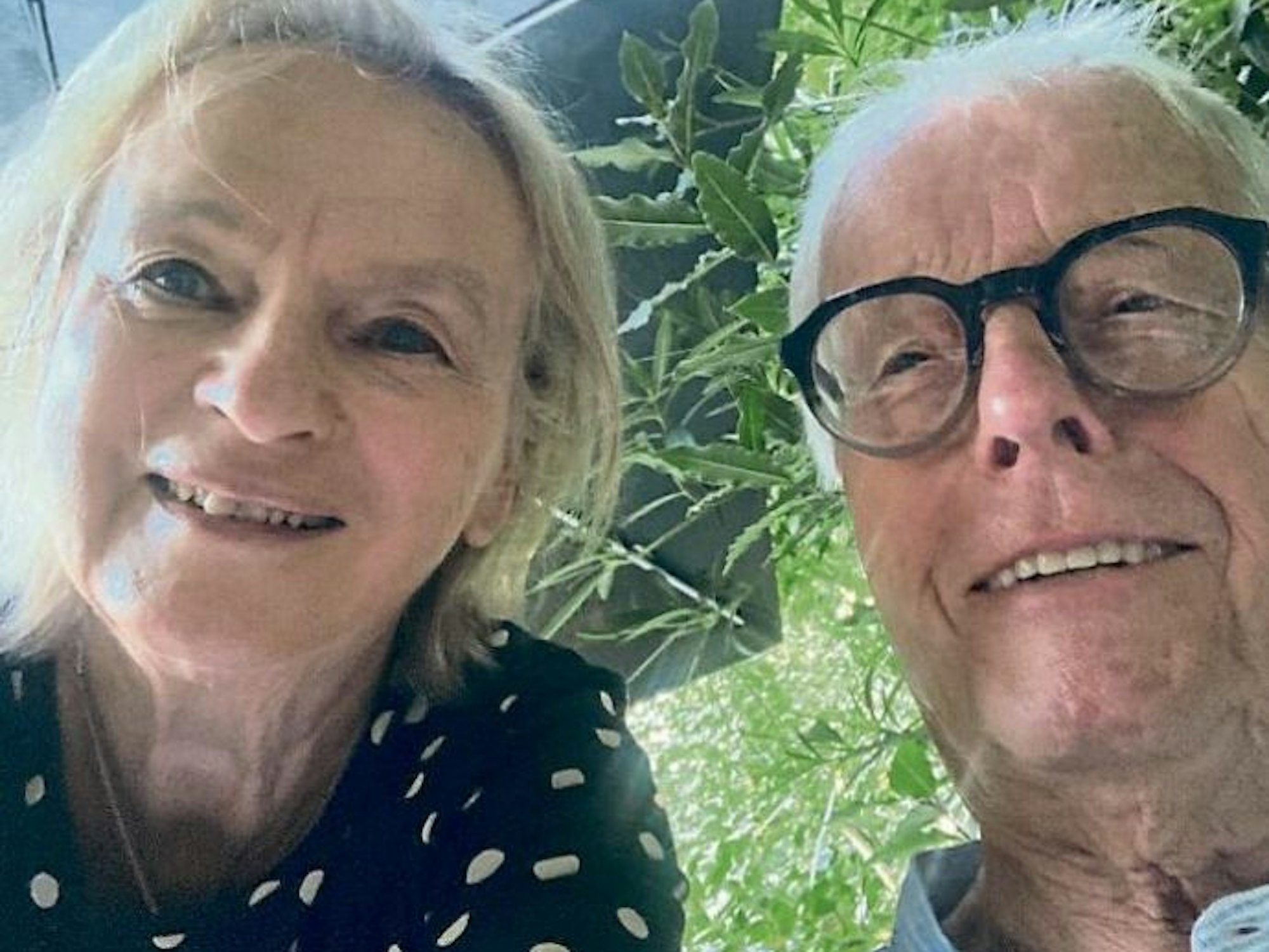 Elke Heidenreich und EXPRESS-Reporter Horst Stellmacher.