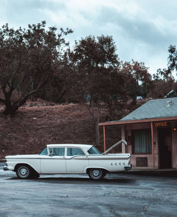 Das Filmset des Bates Motel in den Universal Studios in Hollywood.