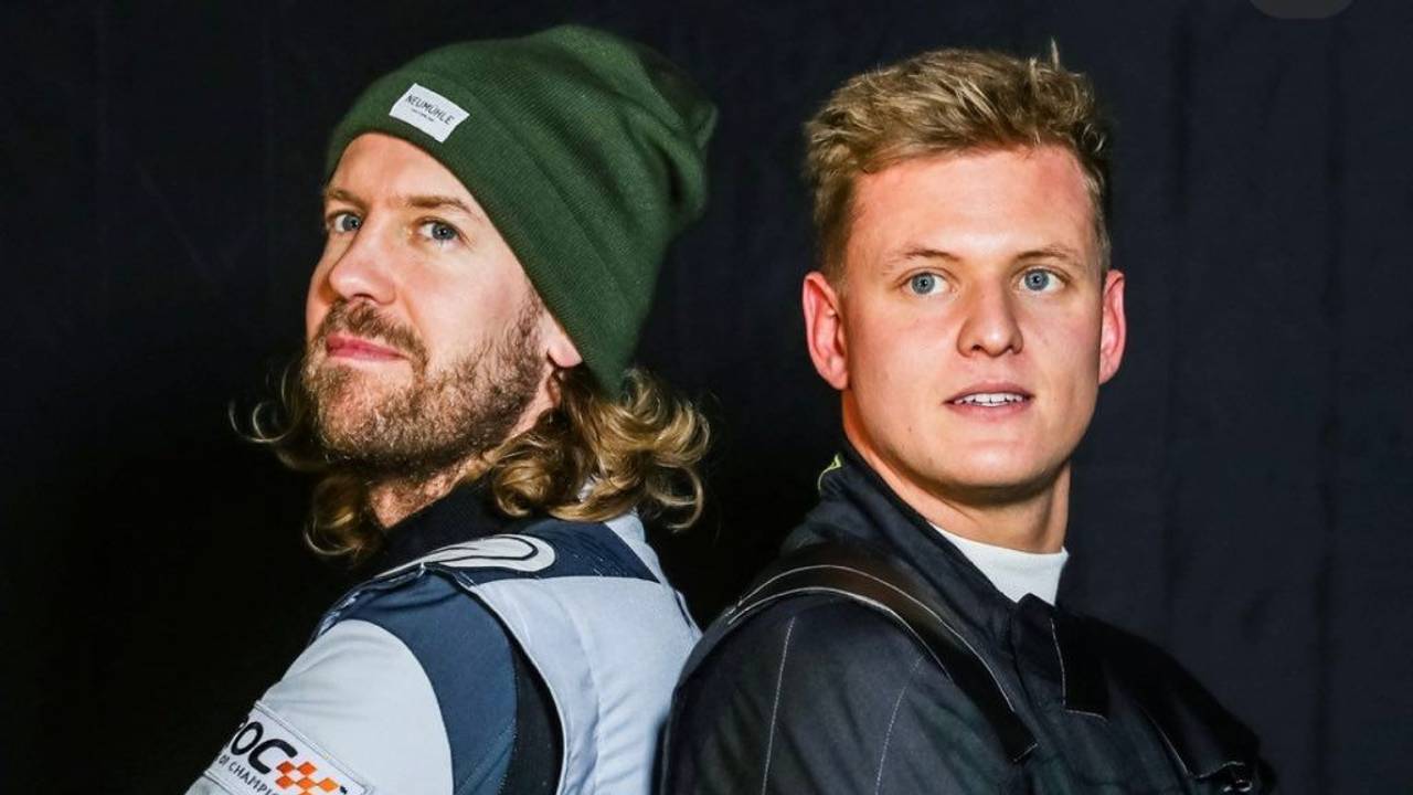 Sebastian Vettel und Mick Schumacher fuhren für Deutschland beim Race of Champions in Schweden.