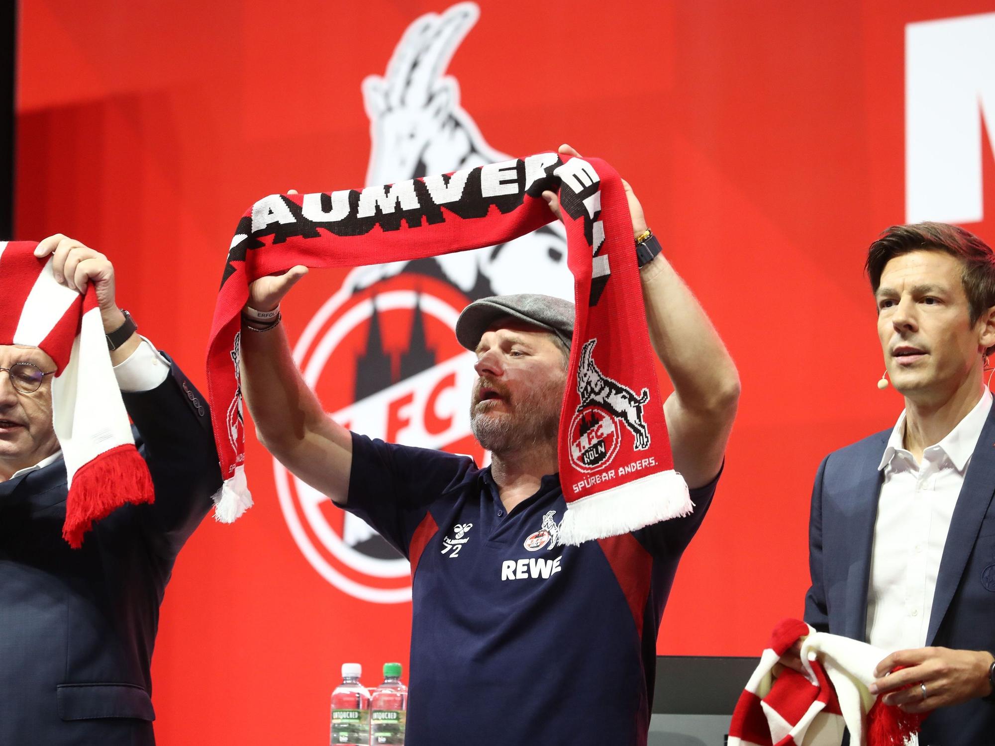1. FC Köln, Lanxess-Arena, Mitgliederversammlung: Steffen Baumgart.