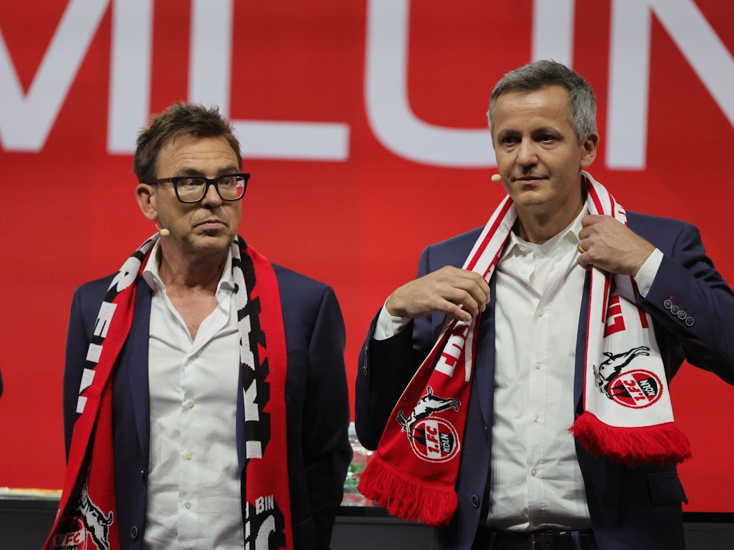 1. FC Köln, Lanxess-Arena, Mitgliederversammlung: Philipp Türoff, Markus Rejek.