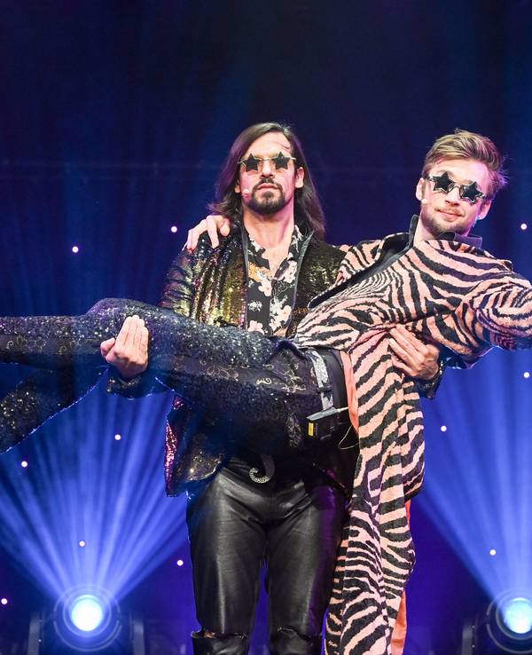 Die Magier Siegfried und Joy bei einem Pressetermin zu ihrer neuen Zaubershow „Siegfried & Joy. Lass Vegas! Die Zaubershow“.