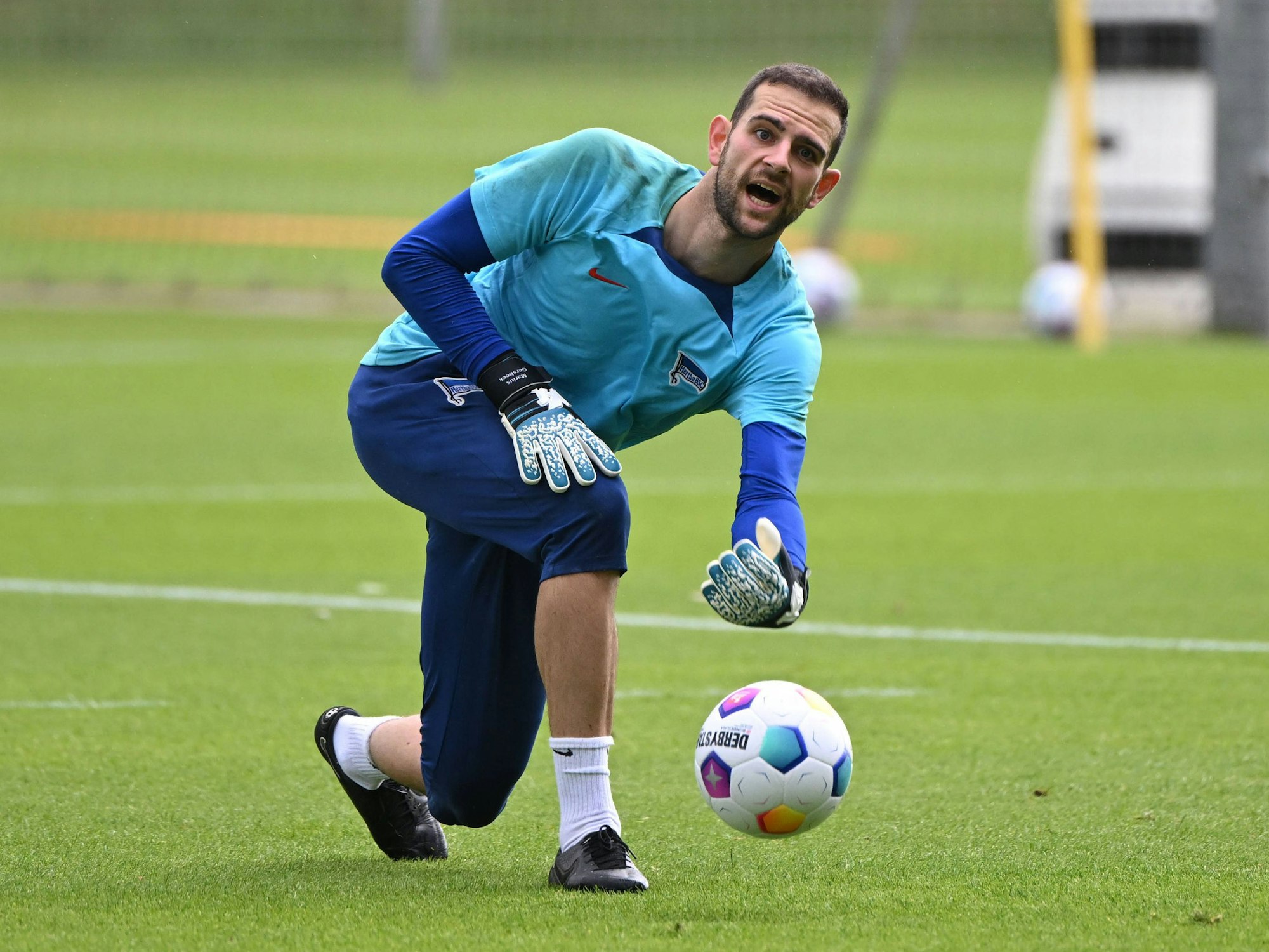 Marius Gersbeck im Hertha-Training.