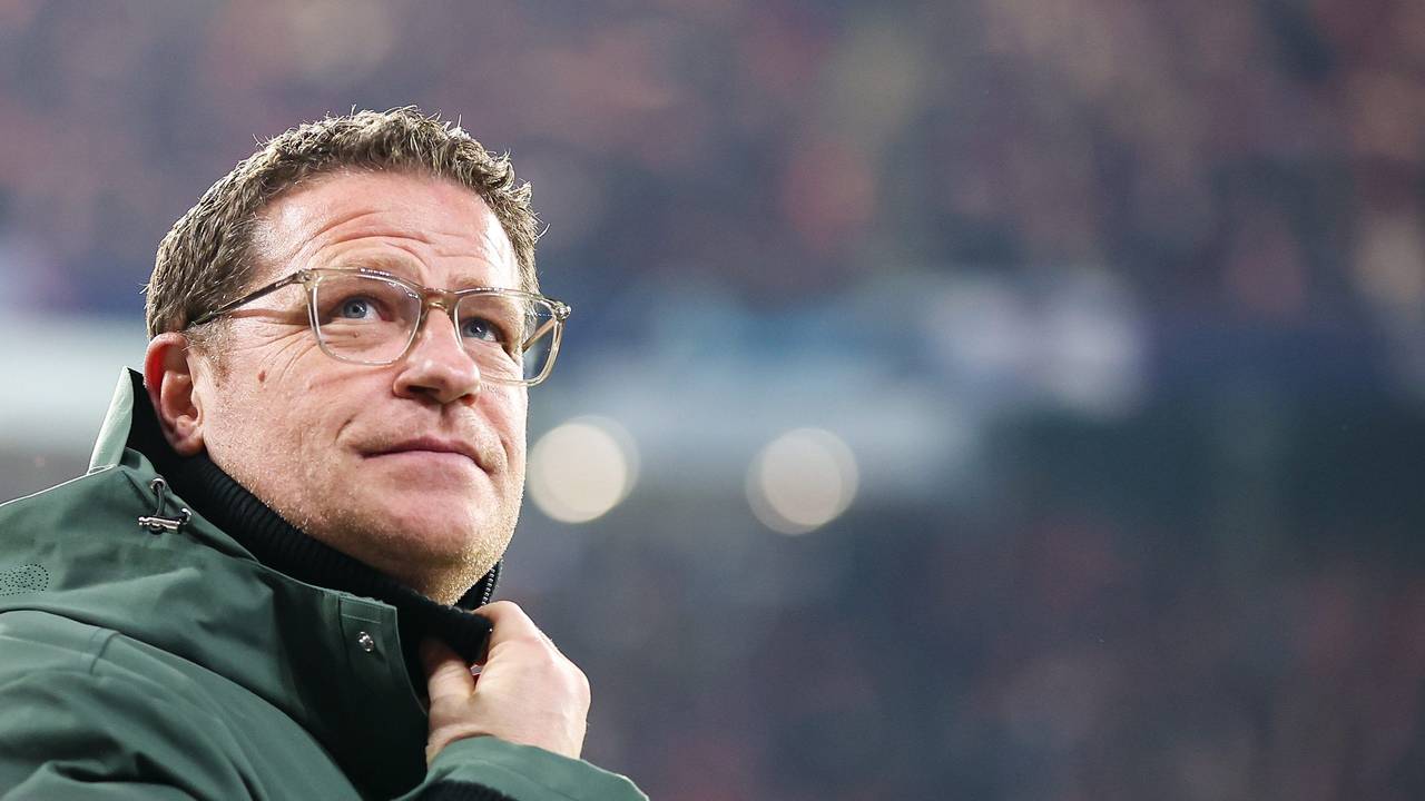 Max Eberl vor dem Spiel von RB Leipzig gegen Manchester City.