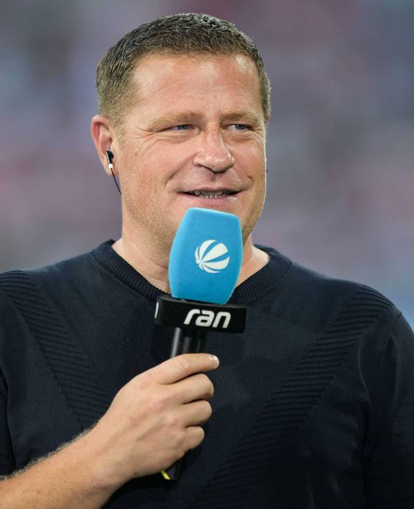 Max Eberl gibt vor dem Supercup von RB Leipzig gegen den FC Bayern ein Interview.