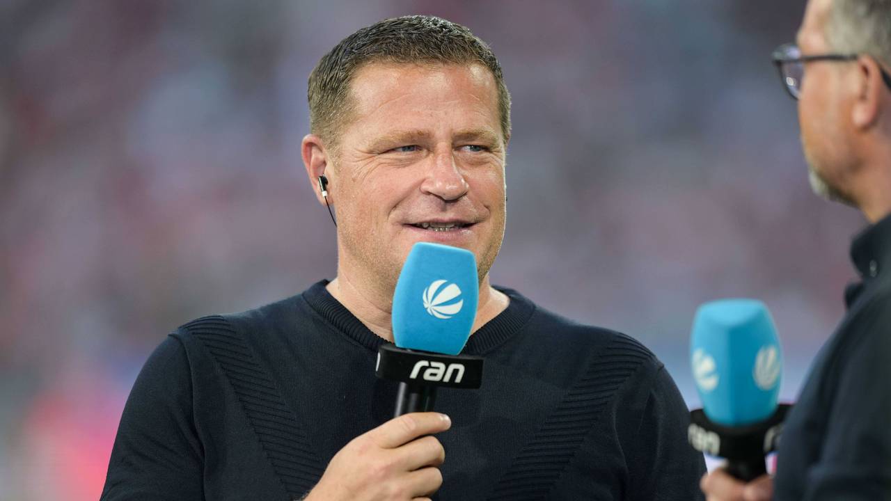 Max Eberl gibt vor dem Supercup von RB Leipzig gegen den FC Bayern ein Interview.