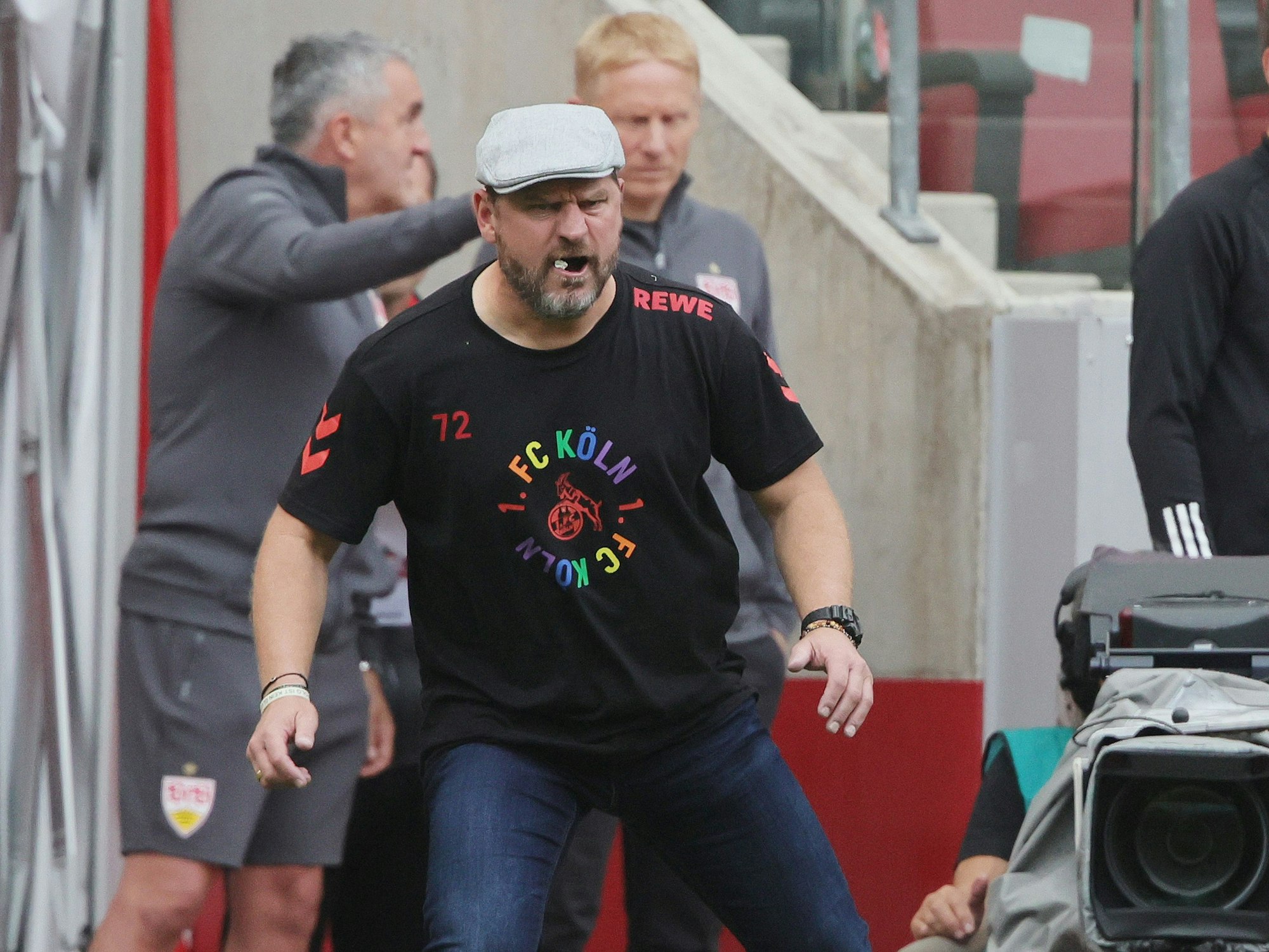 Steffen Baumgart ärgert sich.