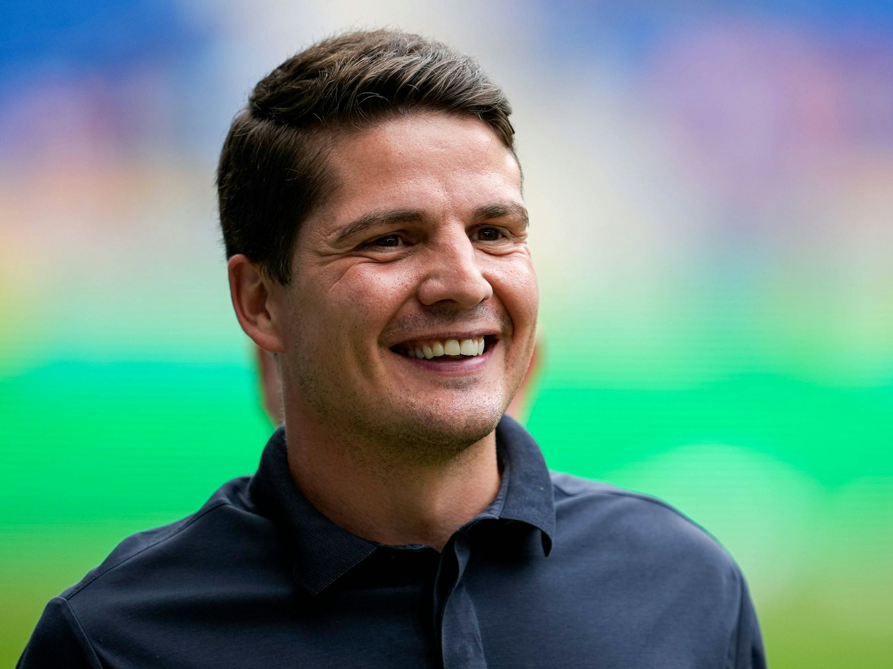 Pirmin Schwegler mit guter Laune.