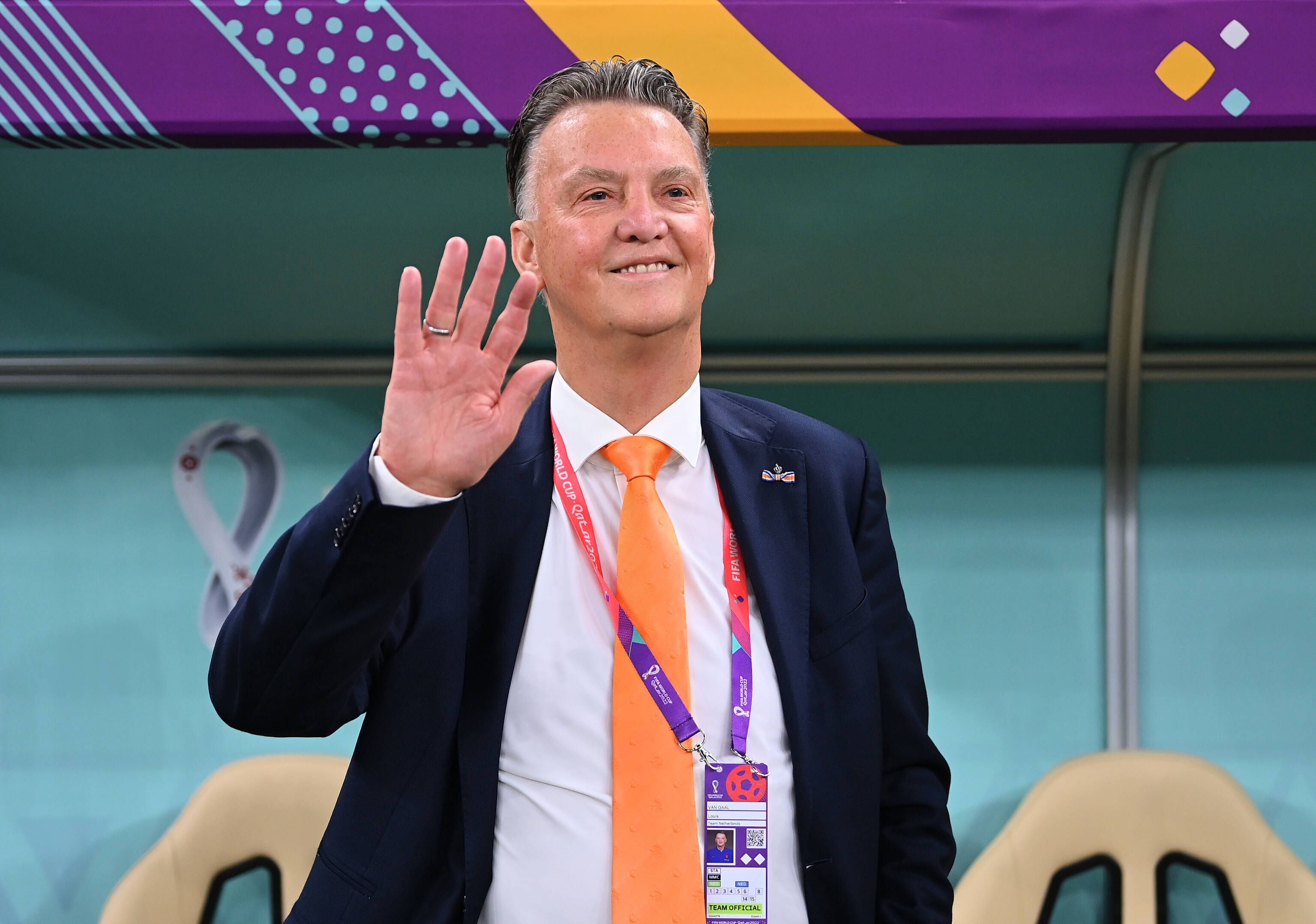 Louis van Gaal am 9. Dezember 2022 als Nationaltrainer der Niederlande bei der WM in Katar.