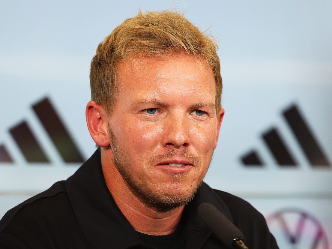 Julian Nagelsmann bei einer DFB-Pressekonferenz.