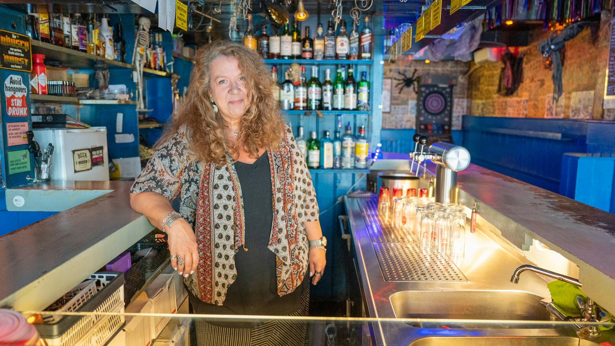 Nada Abdin in der Furchtbar, die sie bis August noch betrieben hat. Ihr gehört auch die Tankstelle.